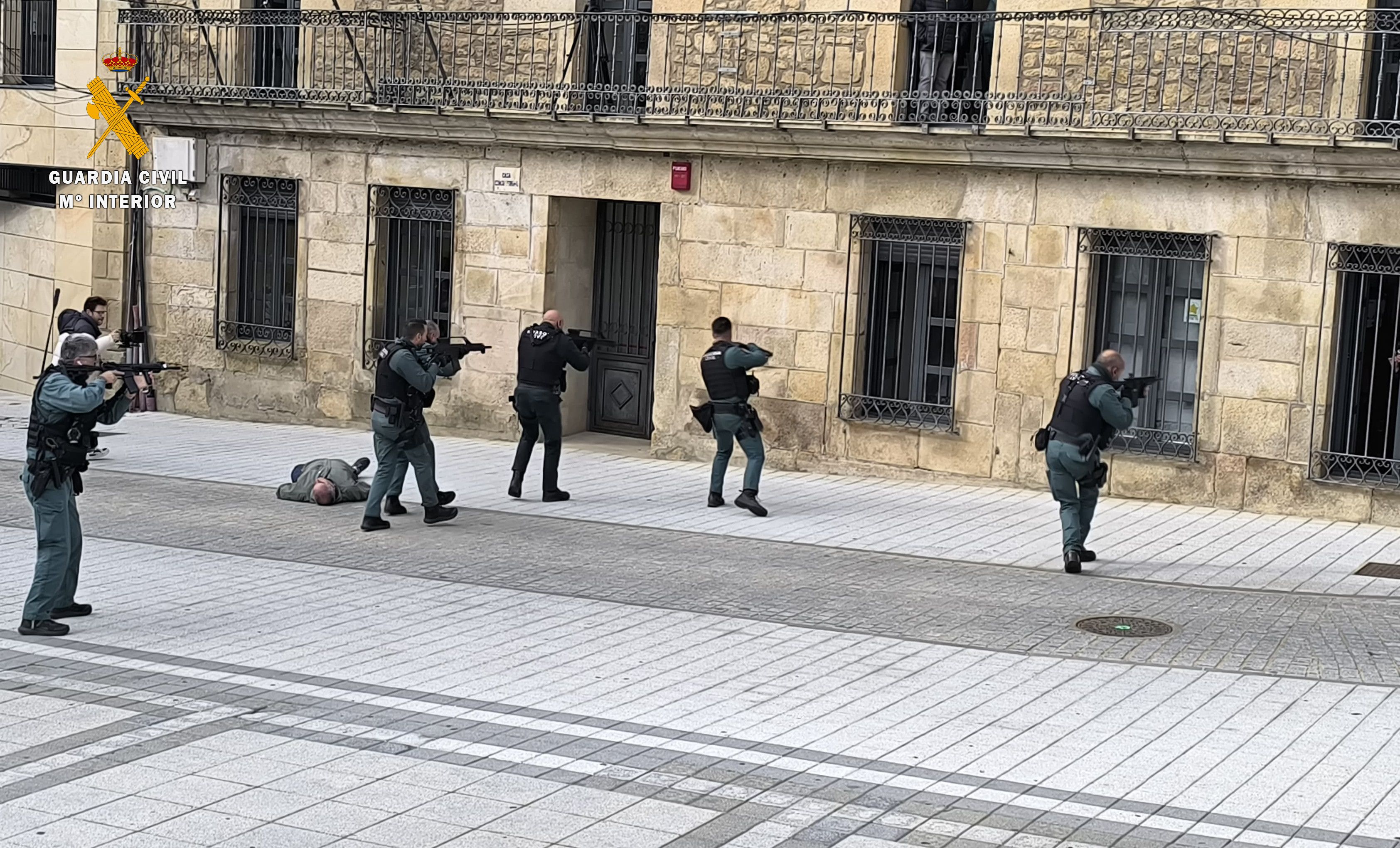 Simulacro de atentado terrorista en Vitigudino llevado a cabo por la Guardia Civil 