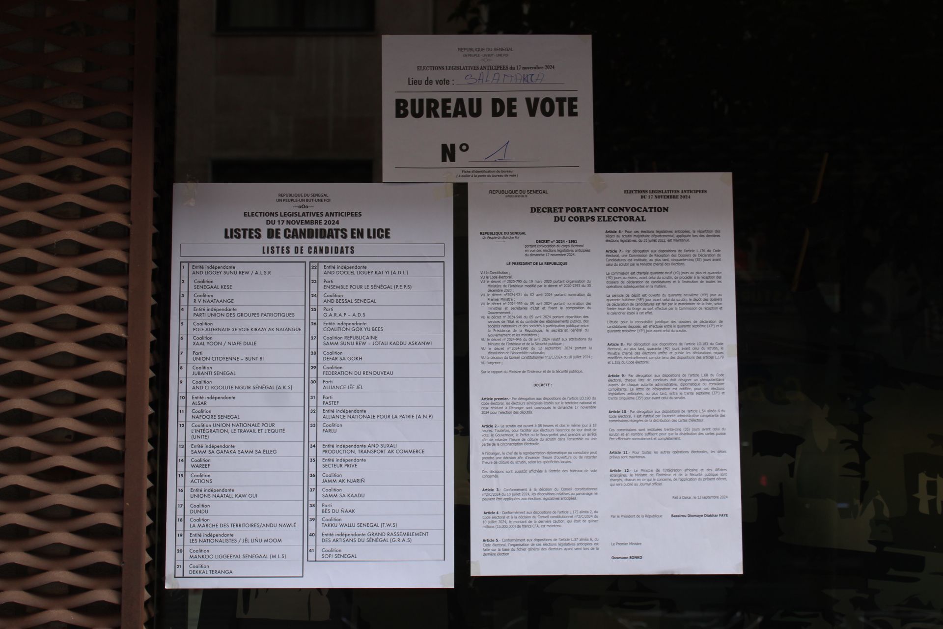 Elecciones de Senegal en Salamanca