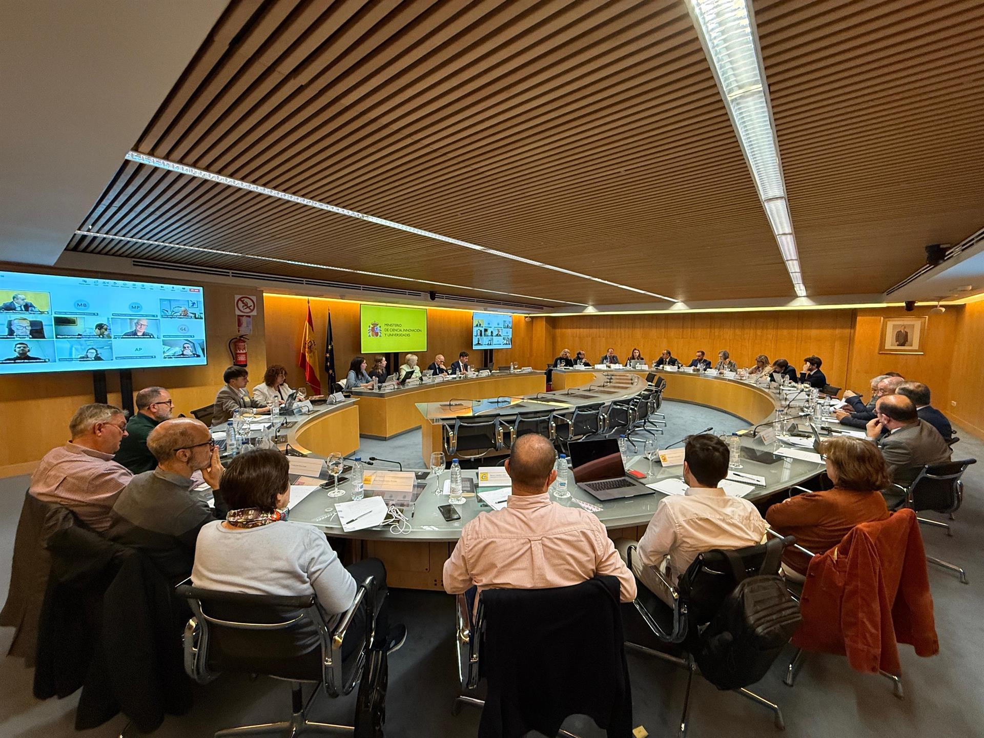 El Ministerio de Ciencia, Innovación y Universidades ha reunido hoy a la Comisión de Trabajo. Foto MICIU | Europa Press