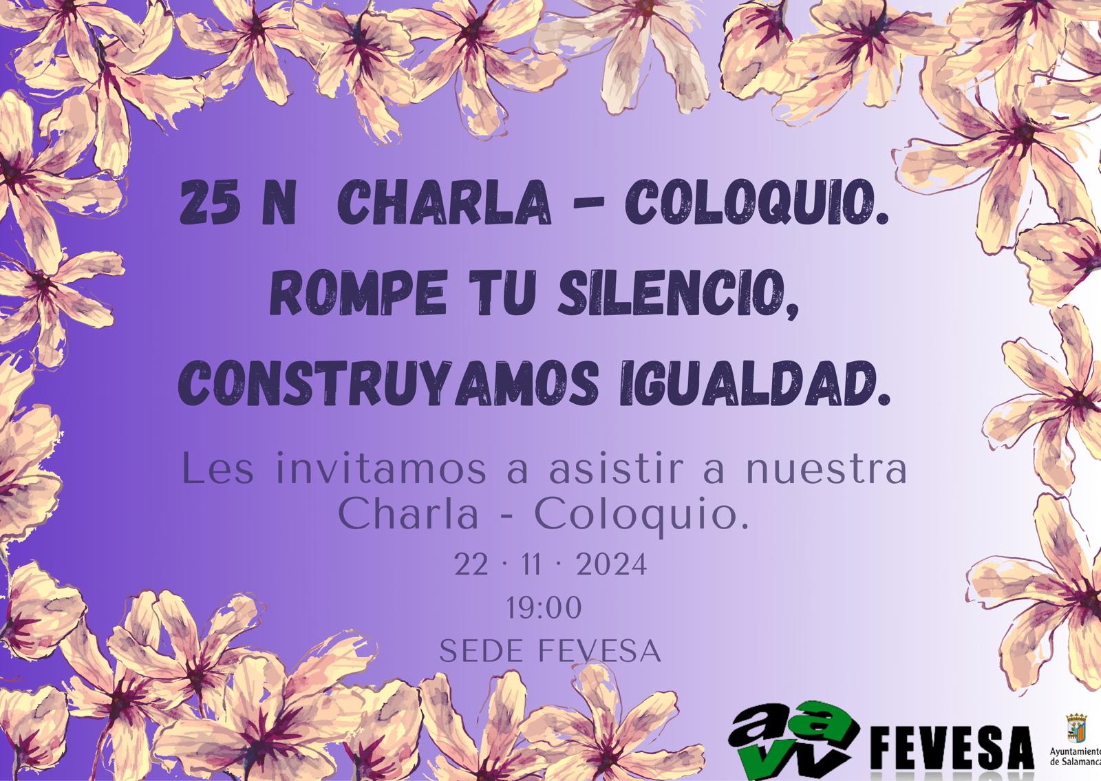 INVITACIÓN CHARLA COLOQUIO