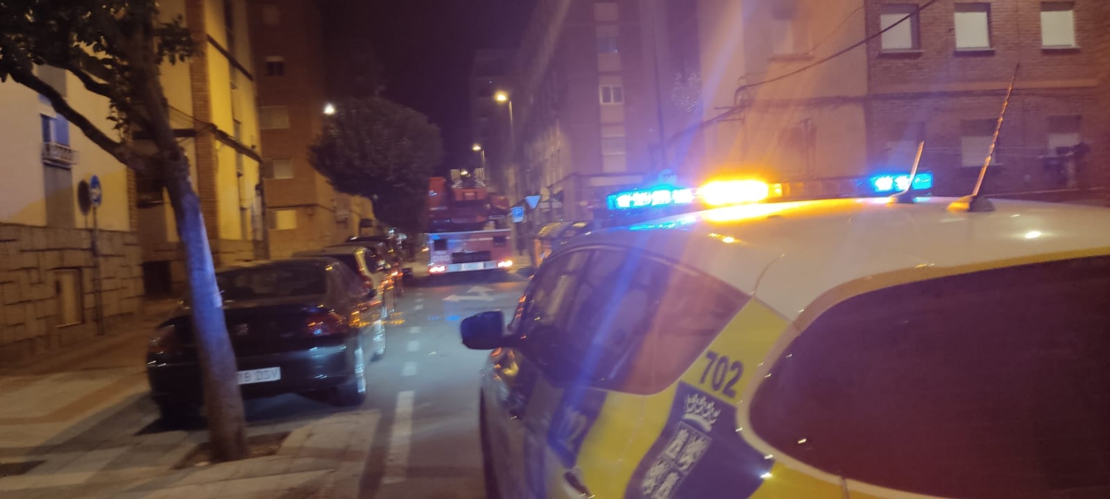 Caída de un árbol en la calle Acacias por las fuertes rachas de viento