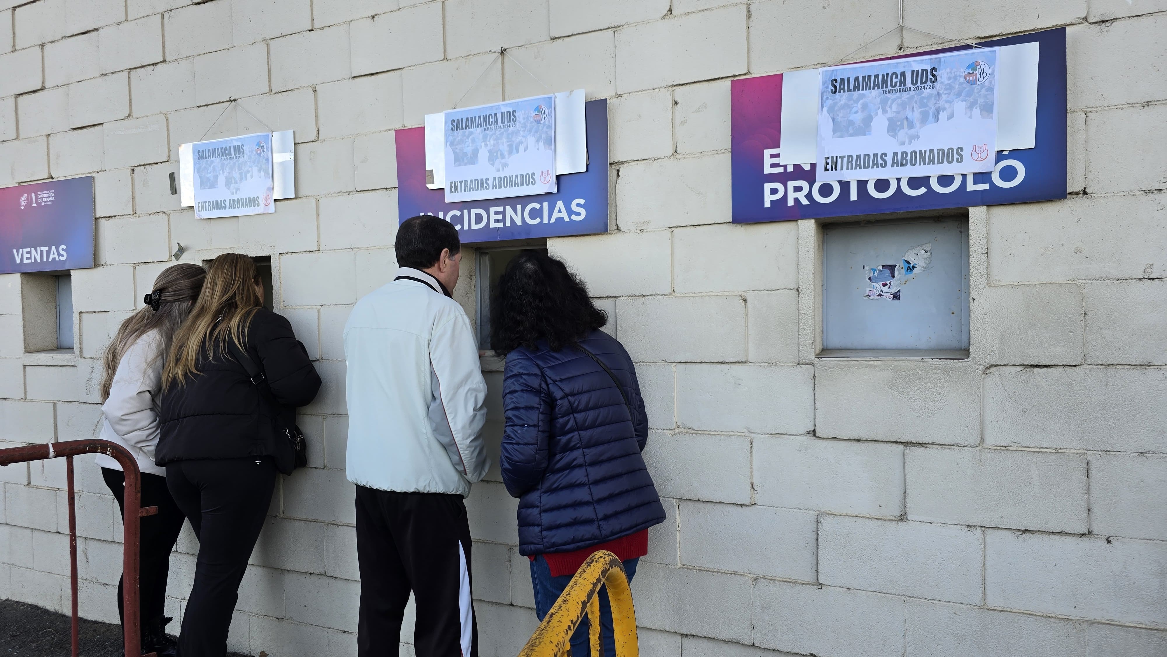 Colas para el encuentro de Copa del Rey entre el Salamanca CF UDS y el Celta de Vigo