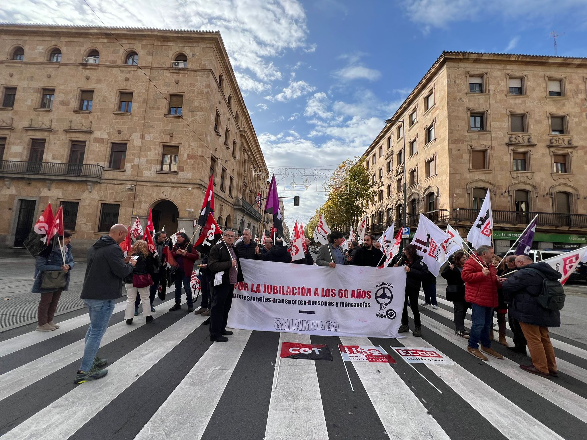 Segunda jornada de huelga de transportes en Salamanca