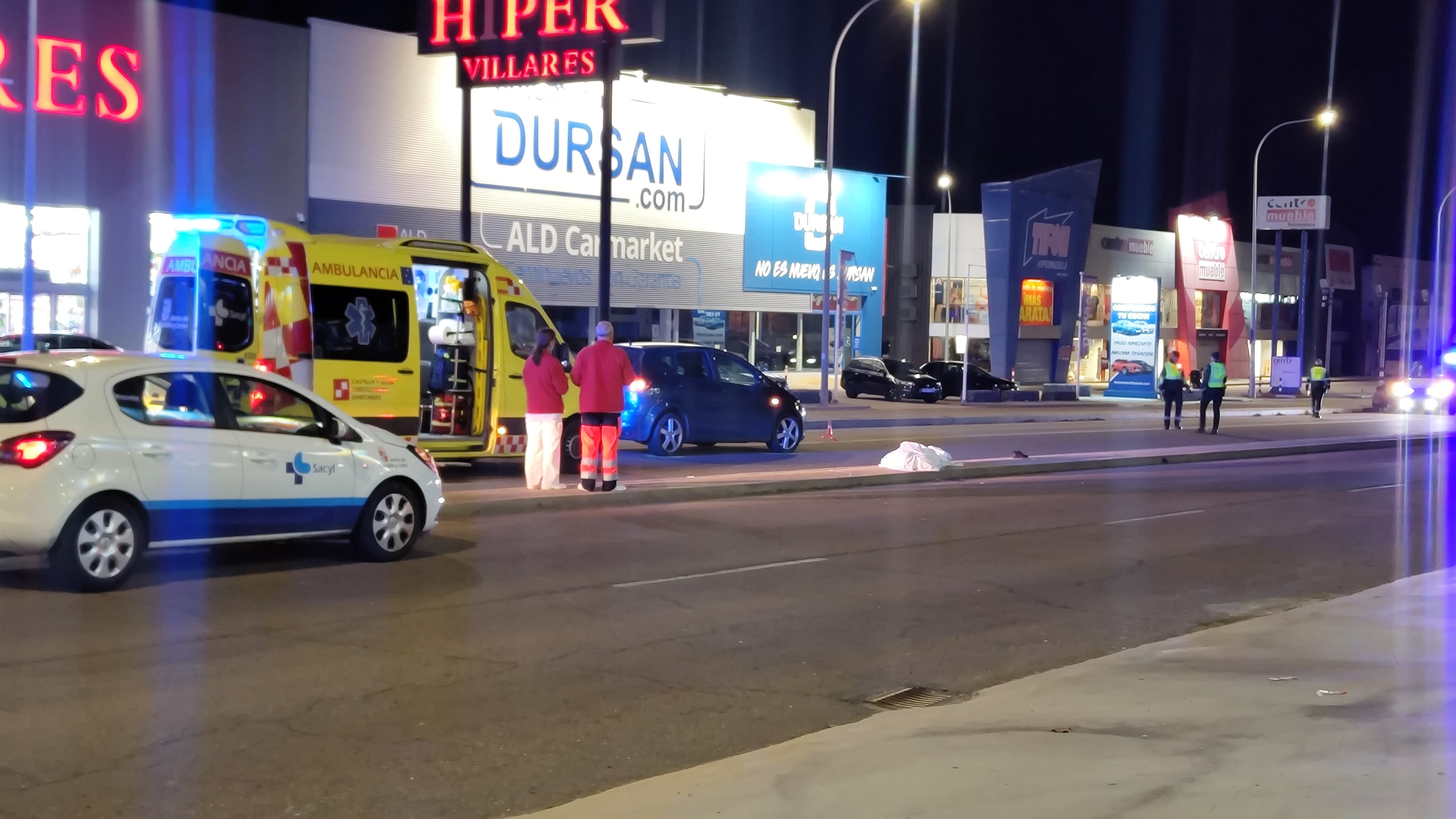 Atropello en el polígono industrial de Los Villares. Foto Míkel Antúnez