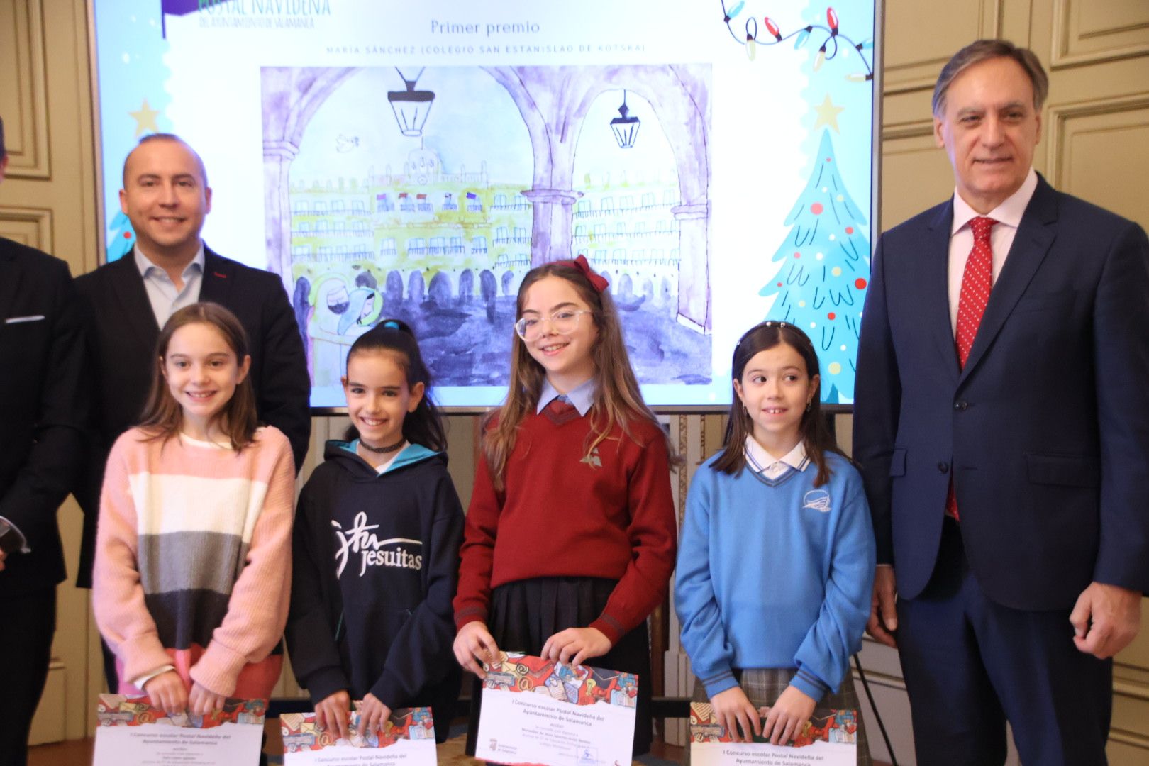 Galer A Entrega De Los Premios Del Primer Concurso Escolar Postal Navide A Del Ayuntamiento De