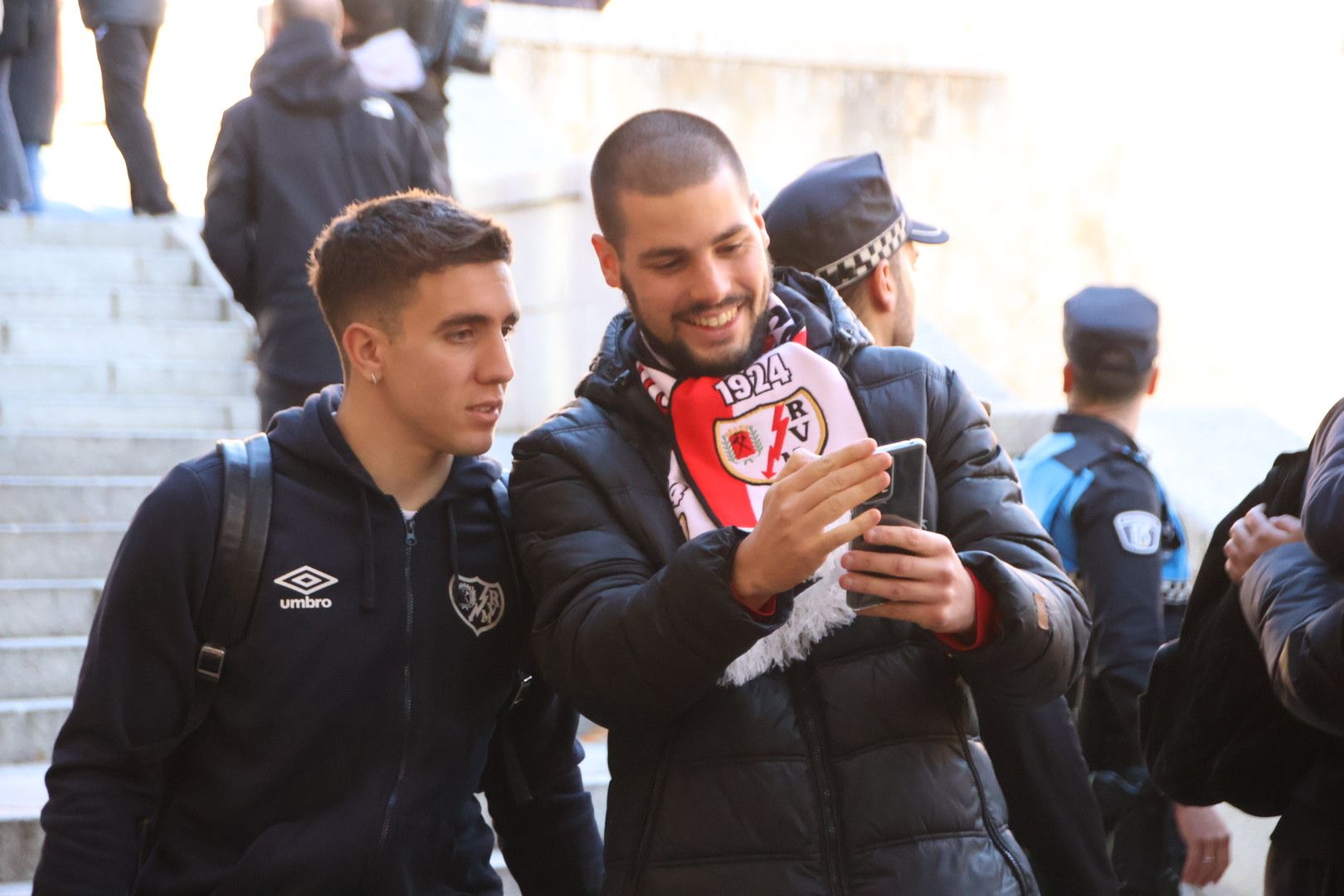 Llegada Rayo Vallecano