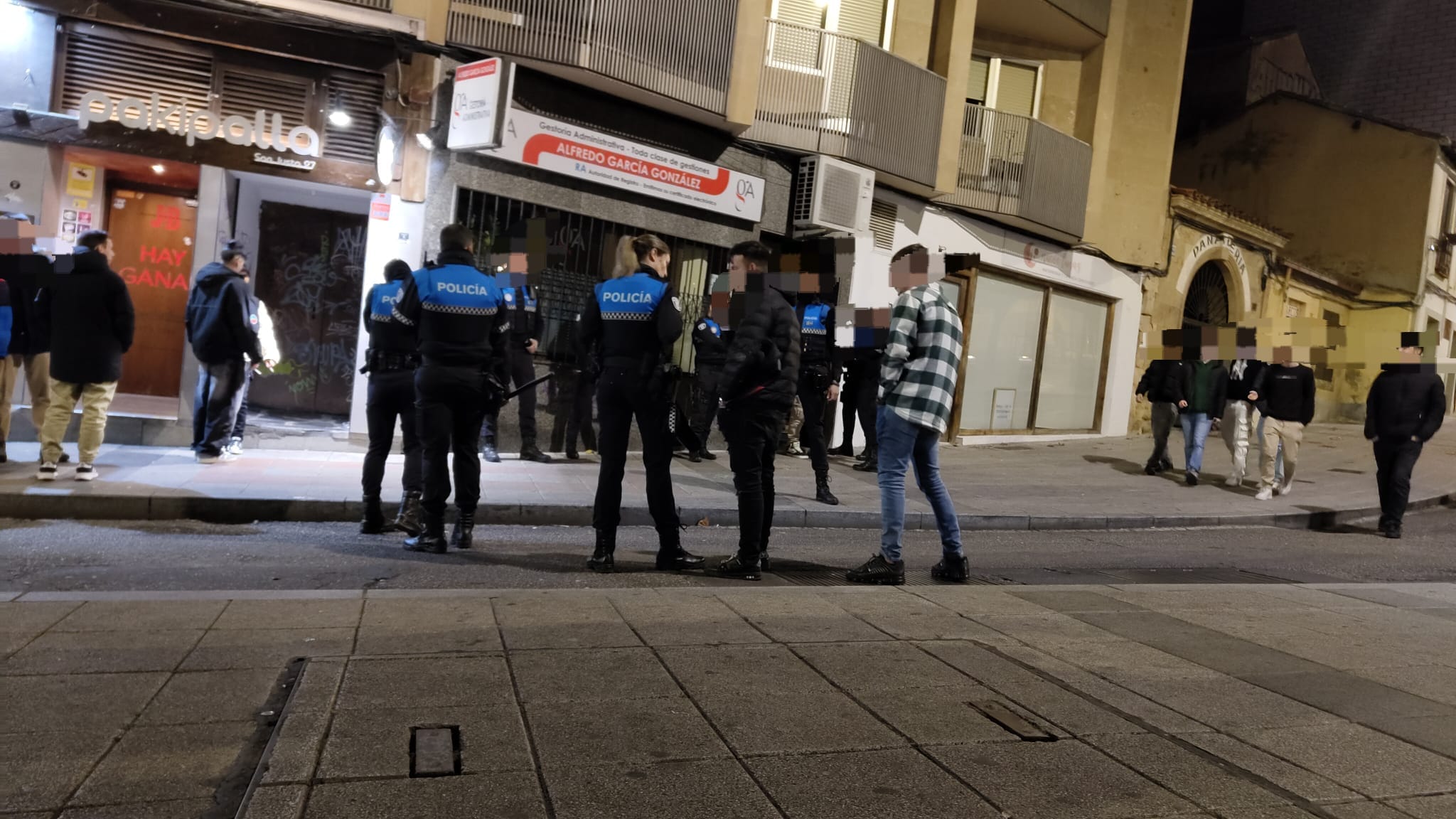 Pelea en la calle San Justo