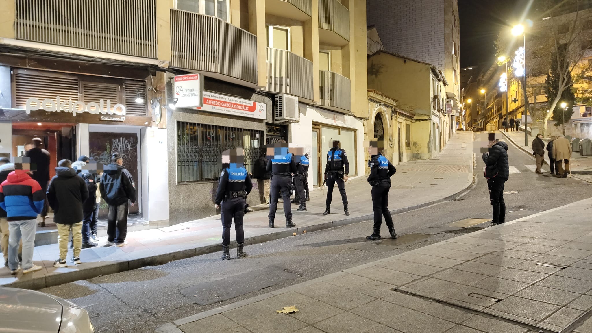 Pelea en la calle San Justo