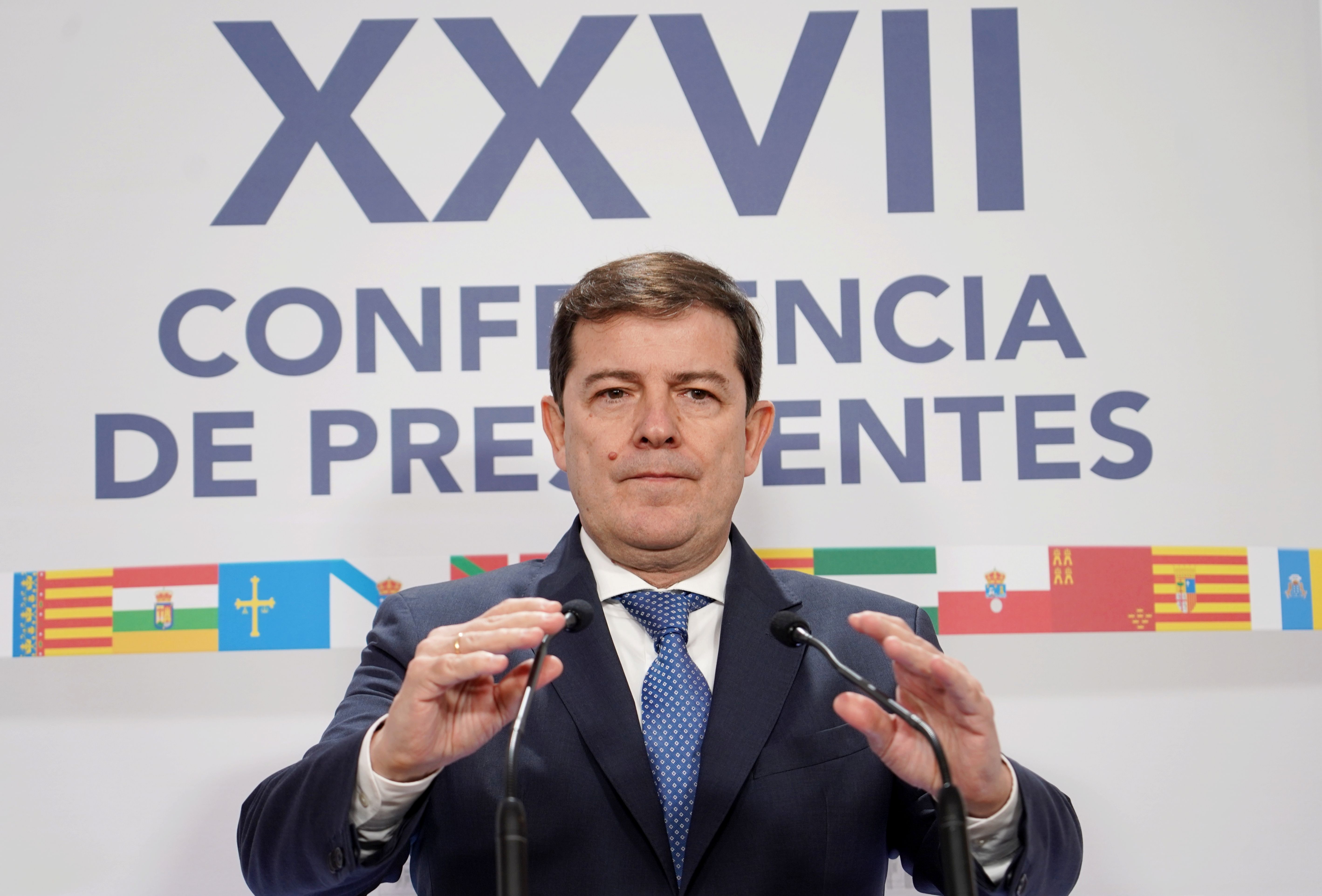 Alfonso Fernández Mañueco, presidente de la Junta de Castilla y León, tras la Conferencia de Presidentes | Fotos: Miriam Chacón (ICAL)