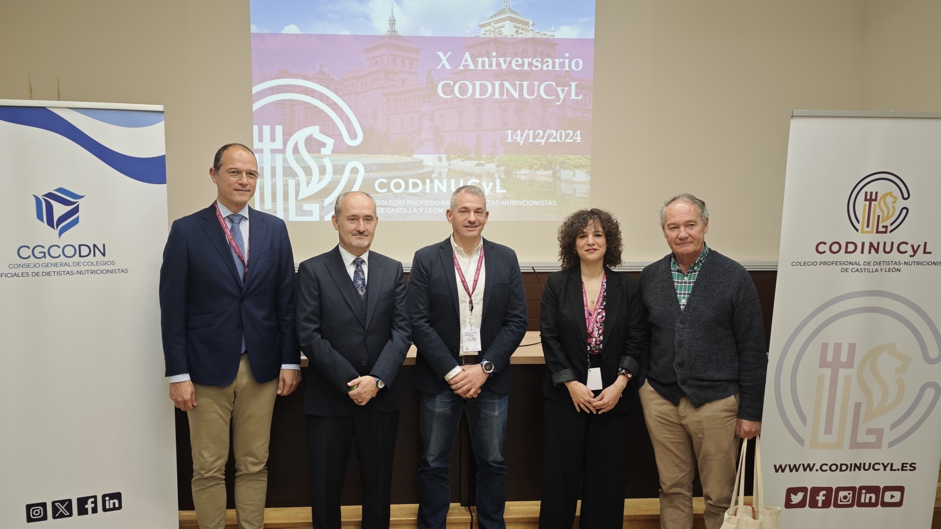 El Colegio Profesional de Dietistas-Nutricionistas de Castilla y León conmemoró  el décimo aniversario