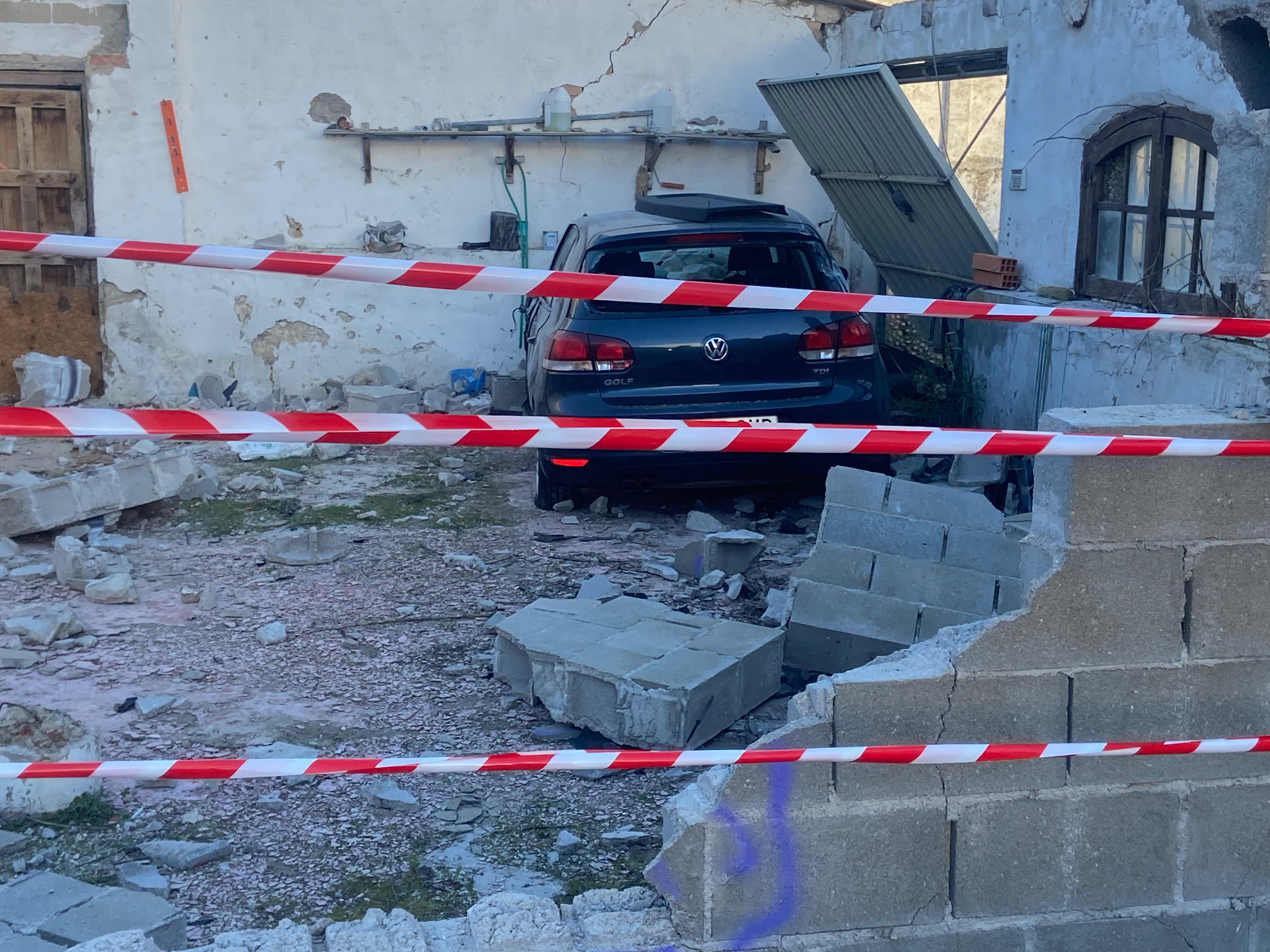 Coche accidentado en Cabrerizos 