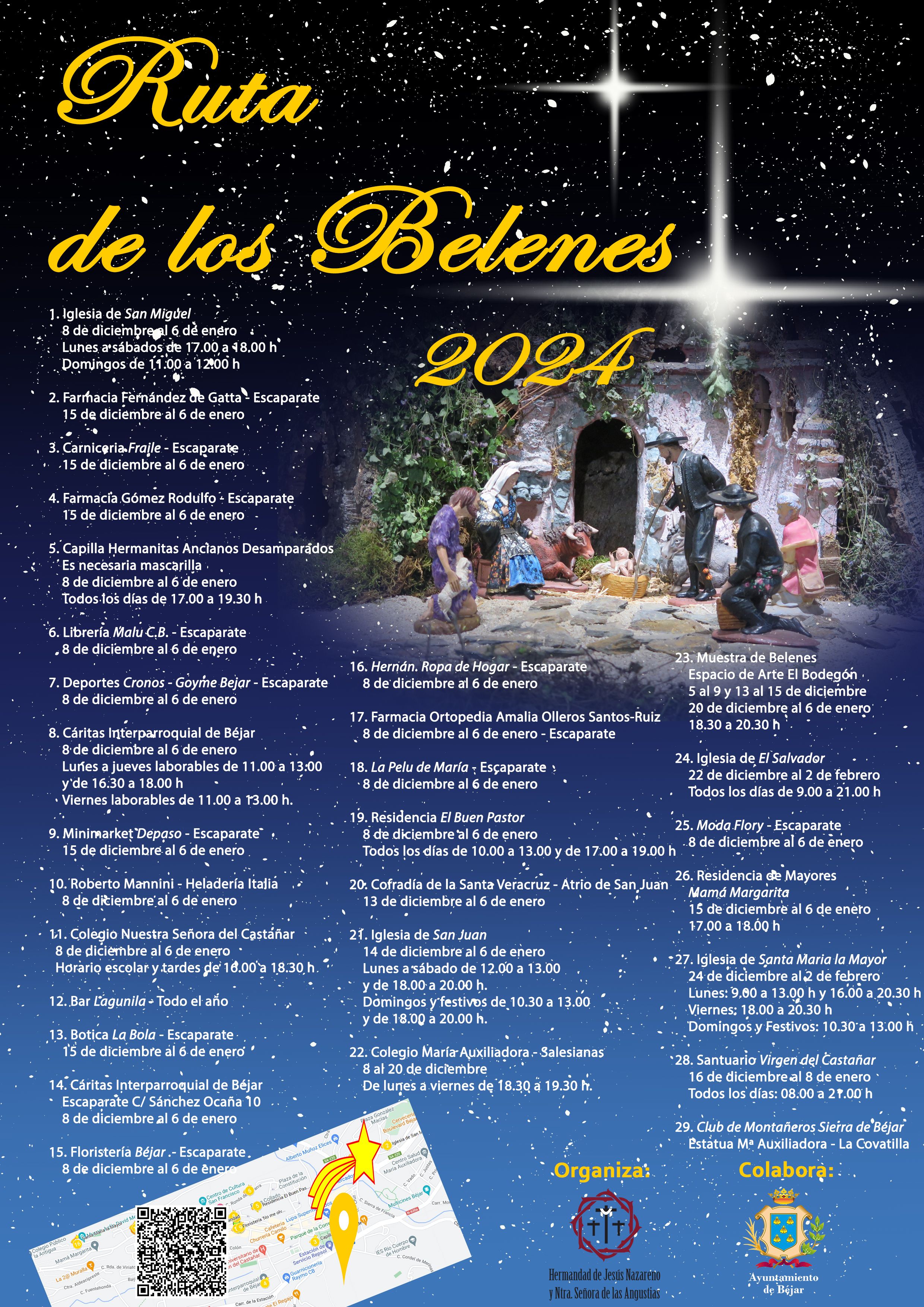 La Hermandad Jesús Nazareno de Béjar organiza la Ruta de los Belenes