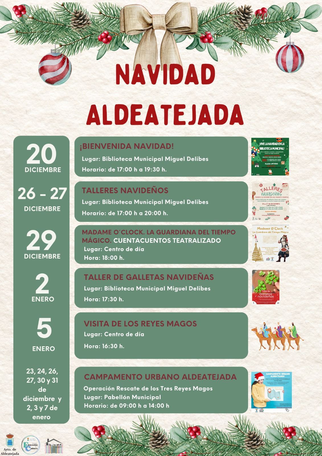 Cartel Navidad Aldeatejada