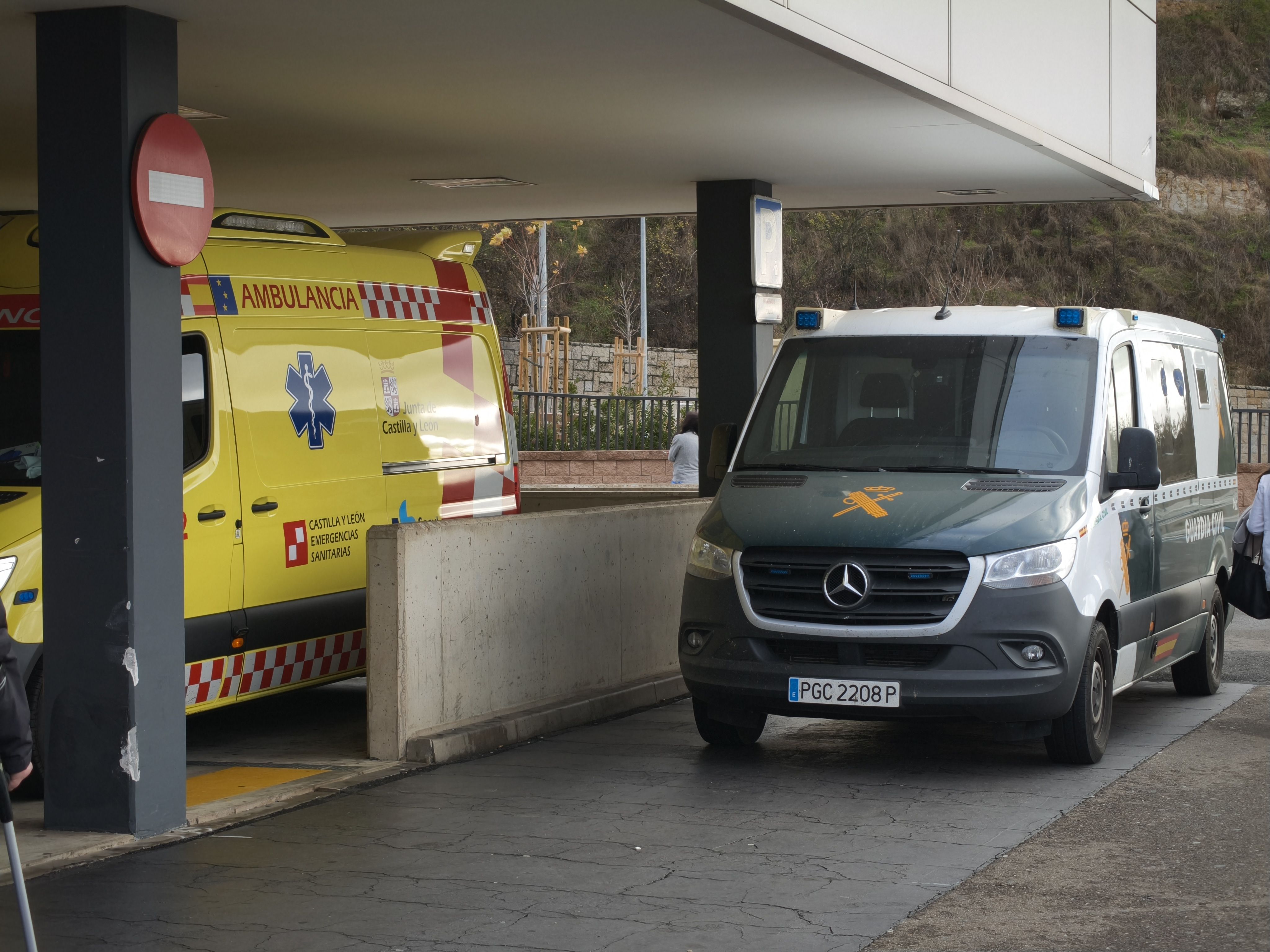 Guardia Civil en el hospital de Salamanca. Archivo.