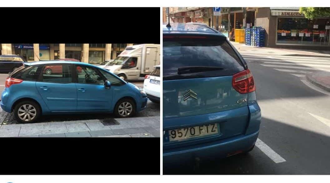 Coche robado en plaza Barcelona 