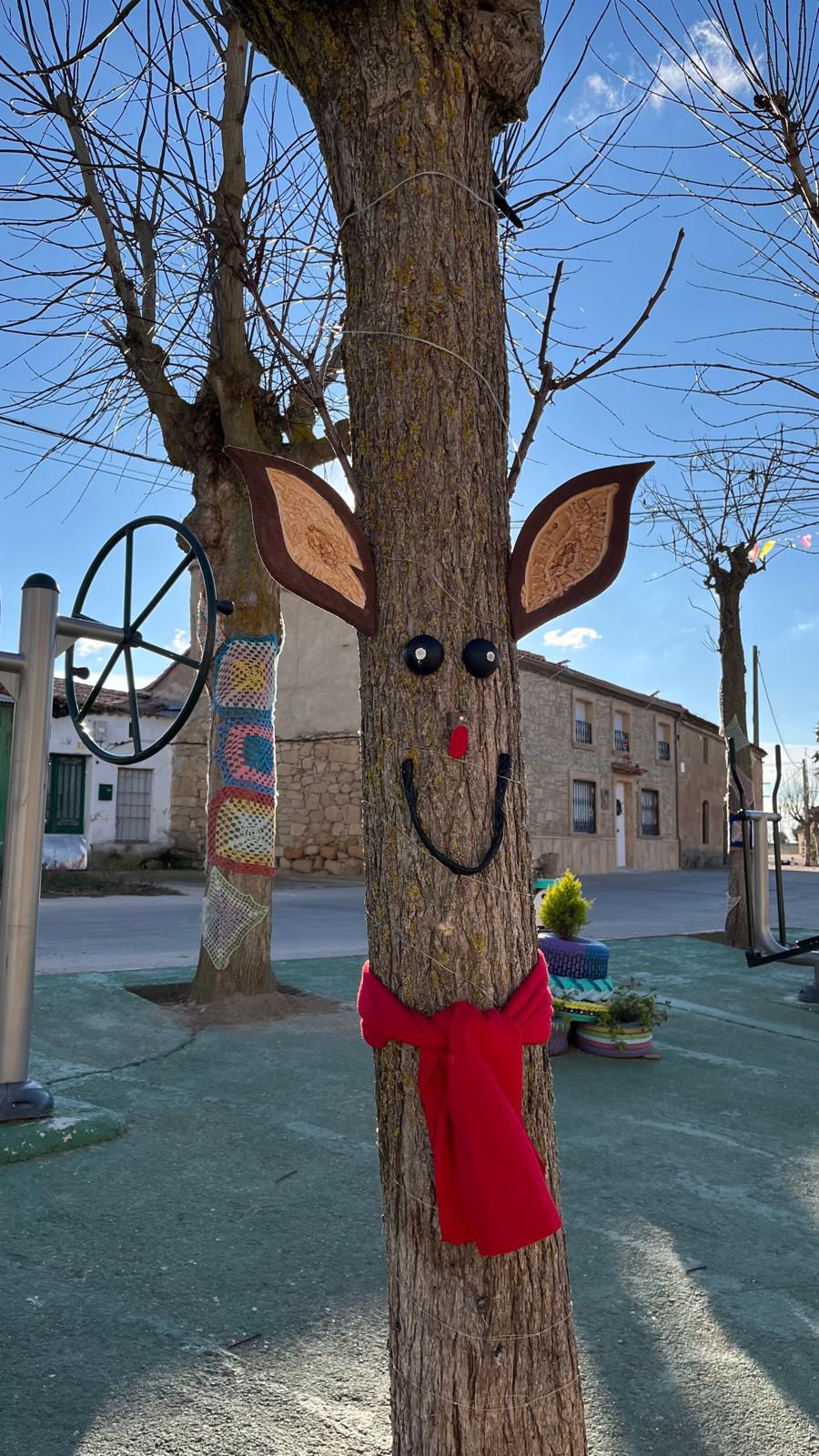 Decoración navideña en Villaverde de Guareña 