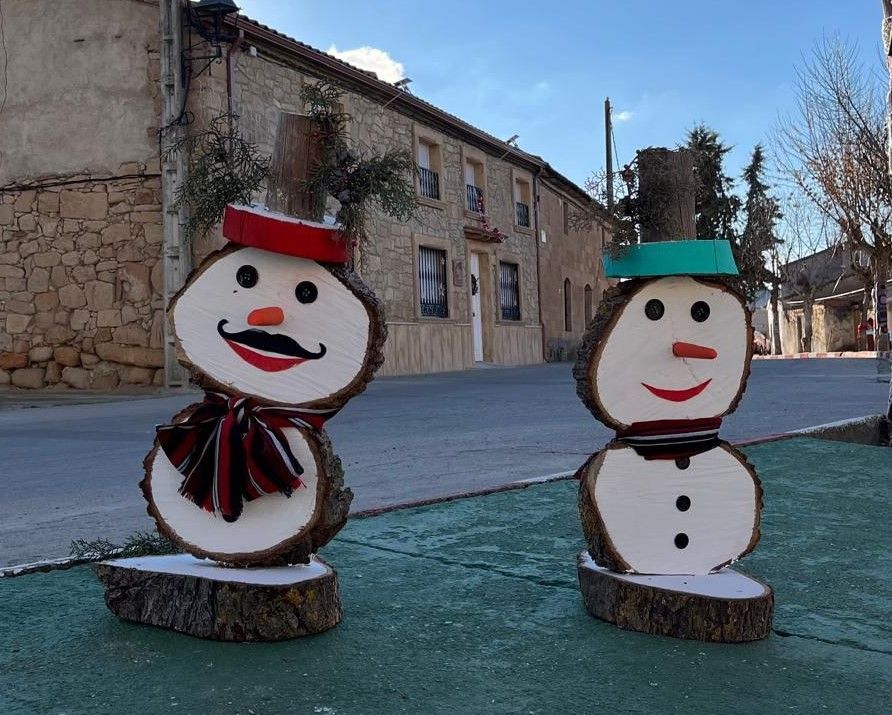 Decoración navideña en Villaverde de Guareña 