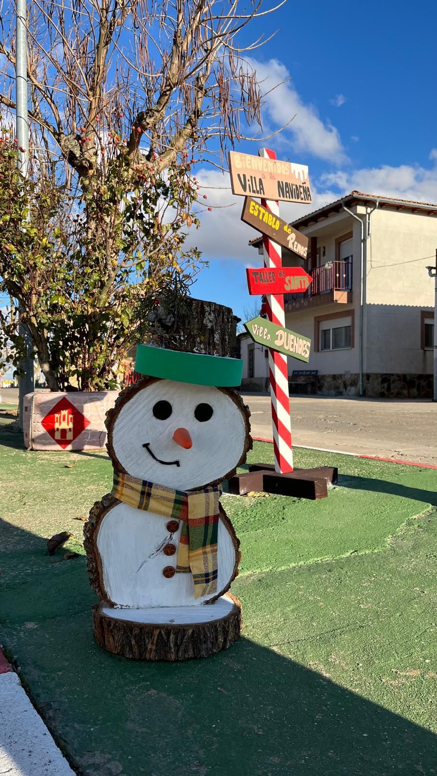 Decoración navideña en Villaverde de Guareña 