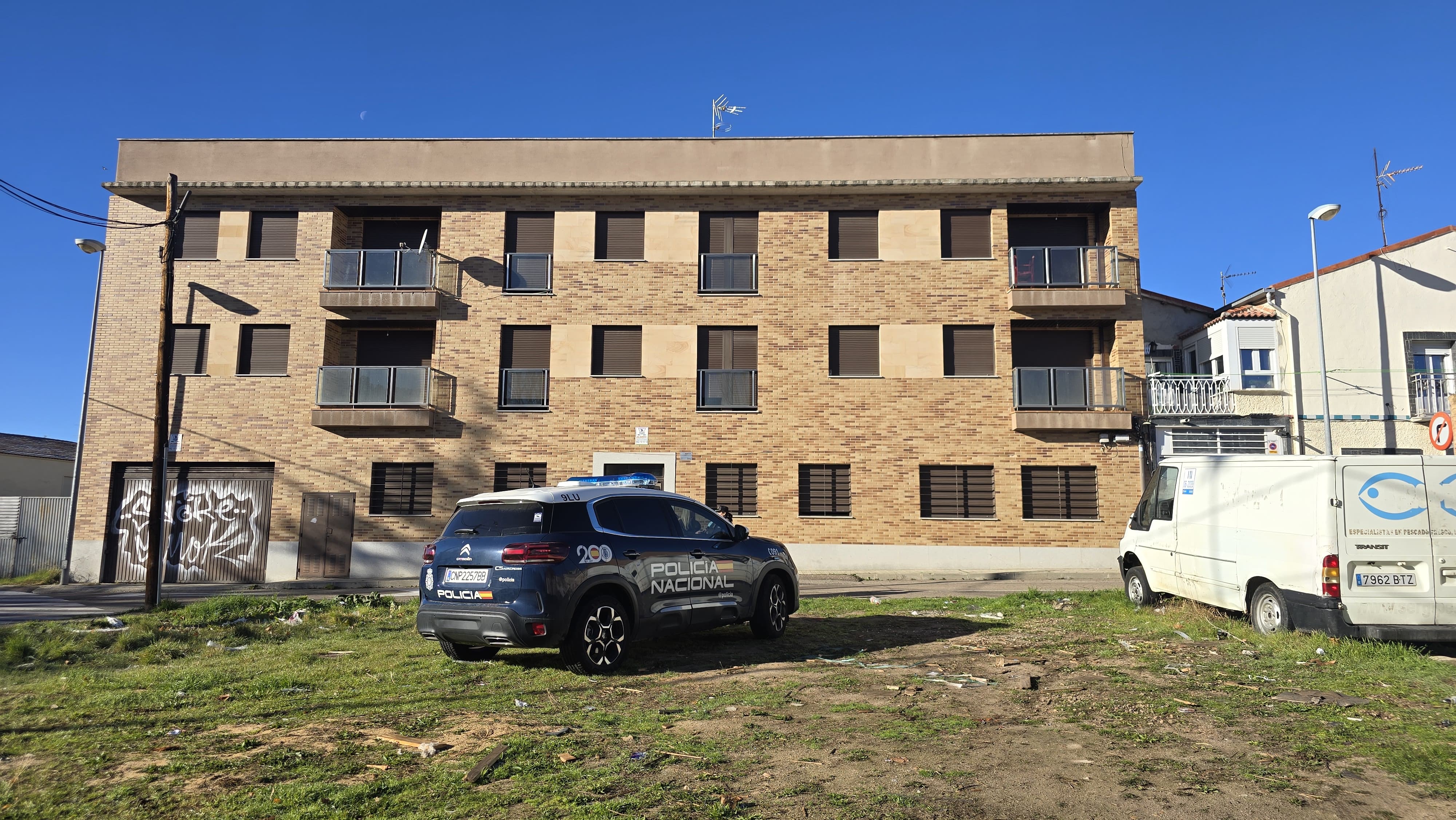 Vivienda de la mujer secuestrada en el barrio de Chamberí, en Salamanca, diciembre de 2024. Fotos S24H