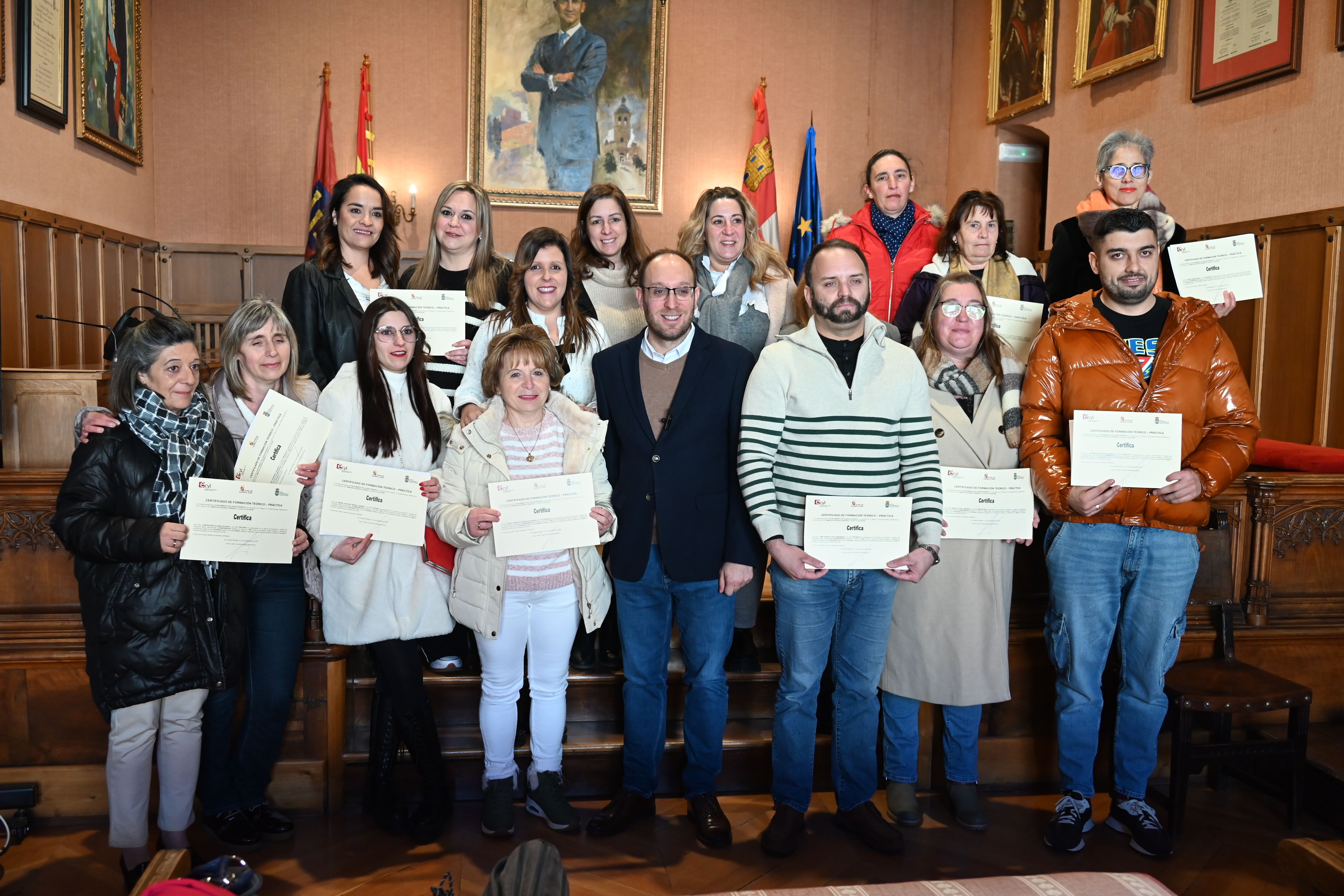 Marcos Iglesias junto a los participantes del programa