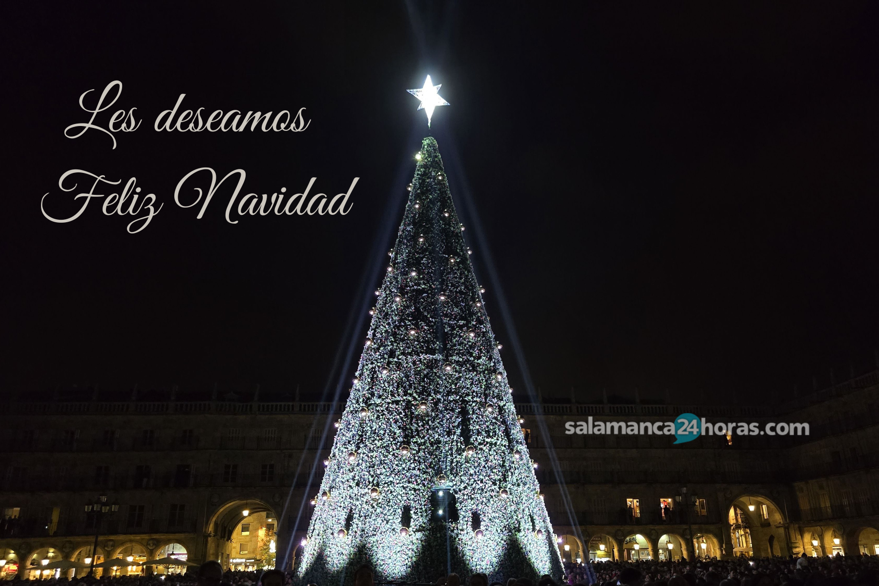 Les deseamos Feliz Navidad. Imagen Salamanca24horas.com