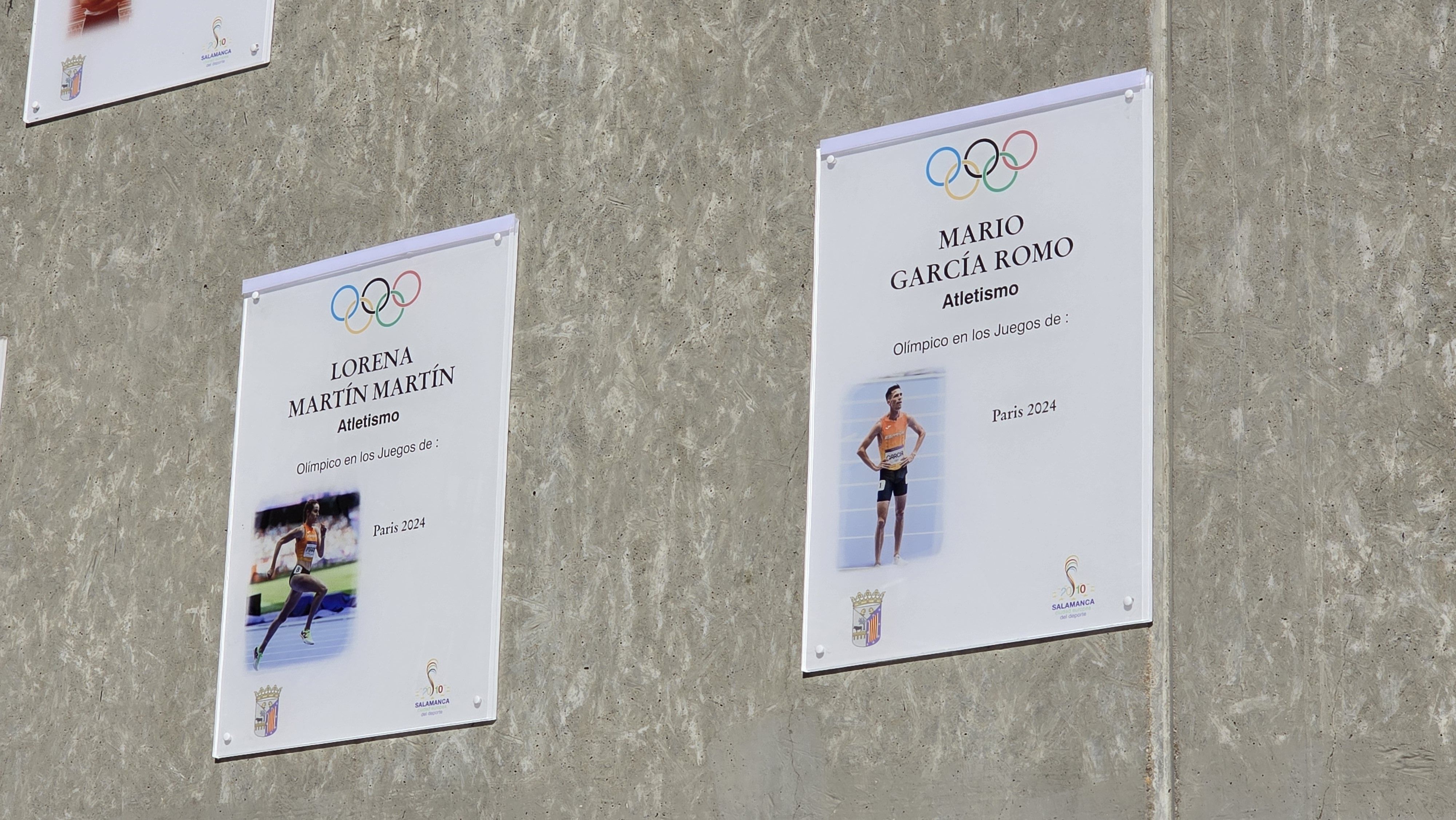 Inauguración de las placas a los deportistas olímpicos Mario García Romo y Lorena Martín