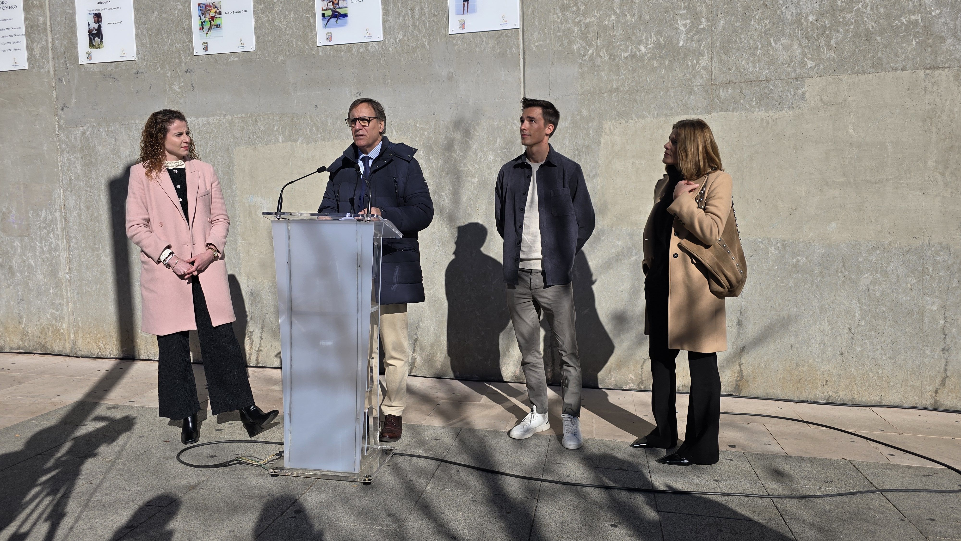 Inauguración de las placas a los deportistas olímpicos Mario García Romo y Lorena Martín