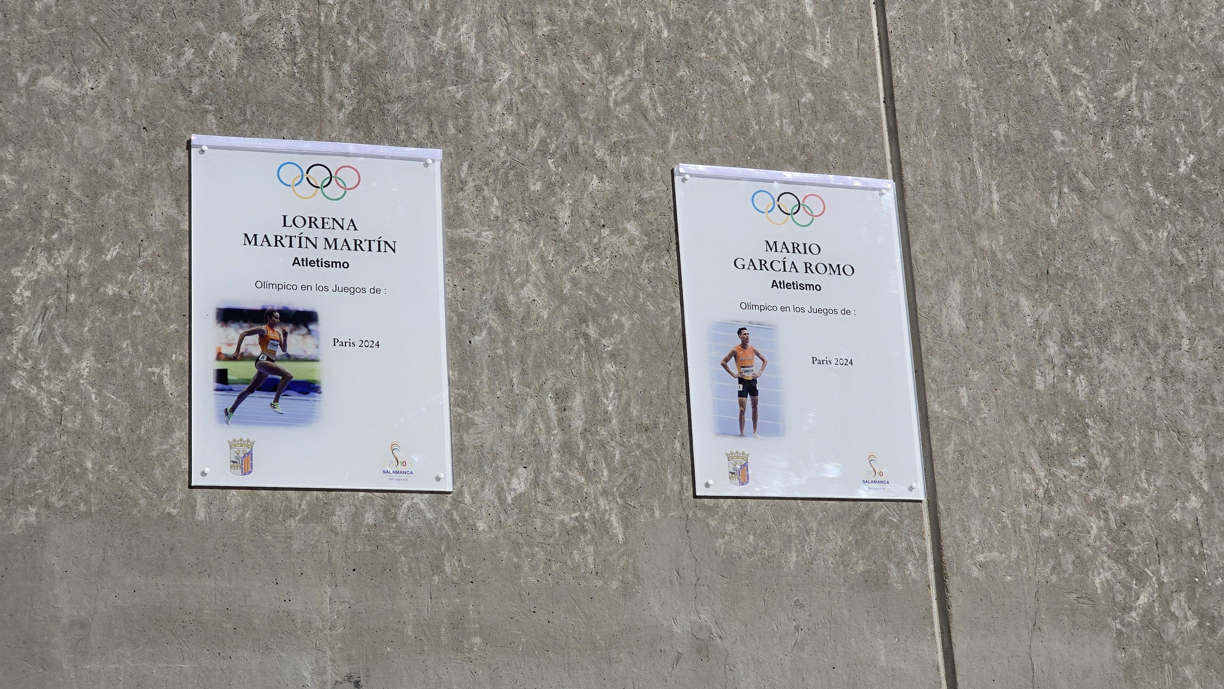 Inauguración de las placas a los deportistas olímpicos Mario García Romo y Lorena Martín