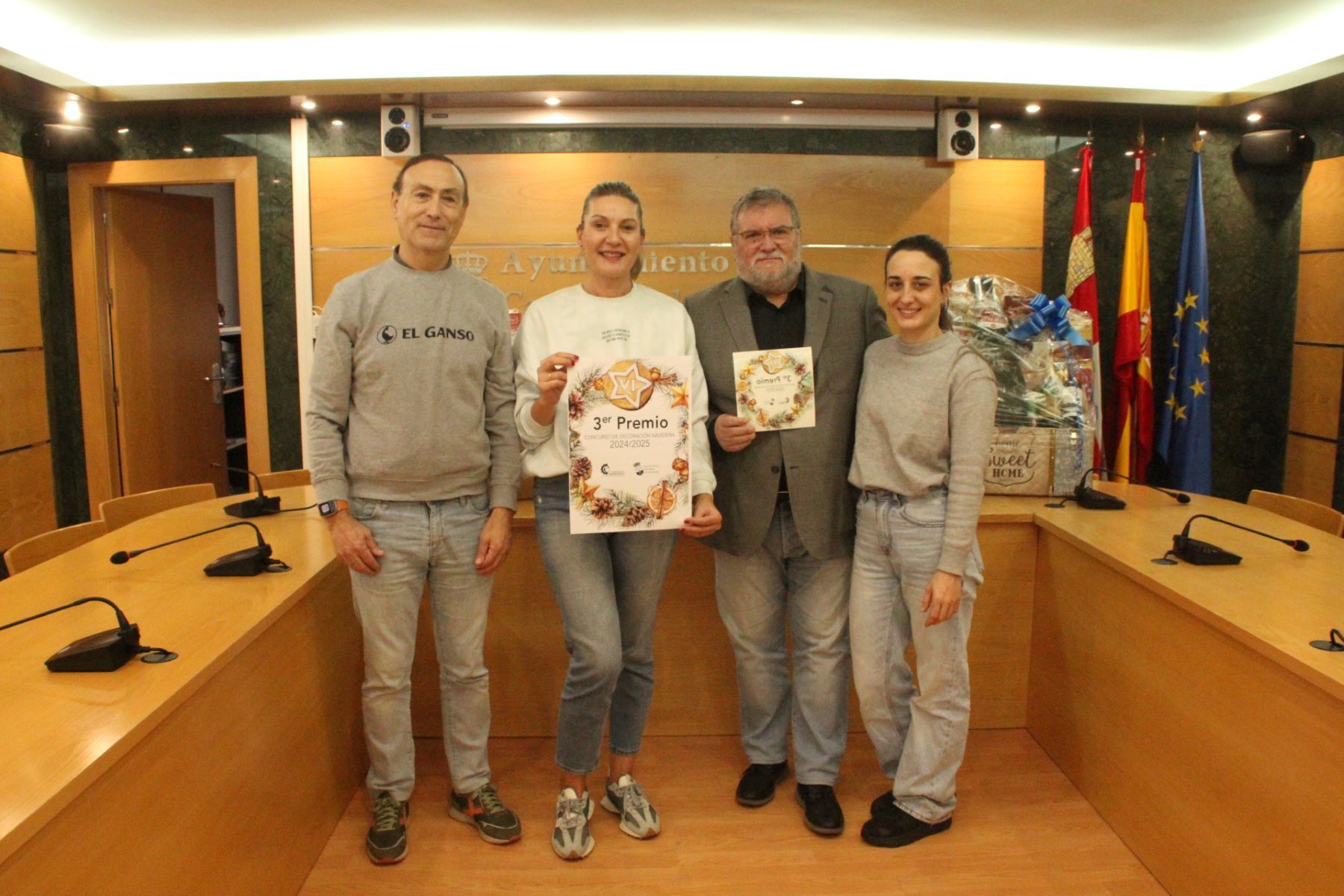 Ganadores de los concursos de decoración navideña en Carbajosa 