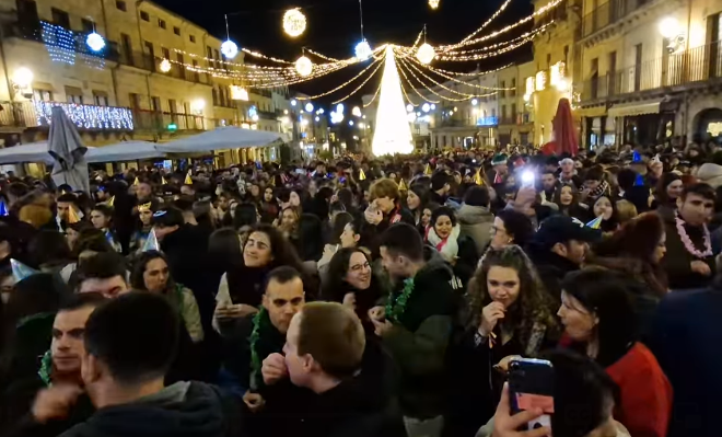 La 'Nochevieja-Joven' en Ciudad Rodrigo de 2024. Foto Ayuntamiento Ciudad Rodrigo