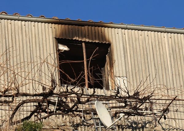 Incendio en una casa de Miranda del Castañar