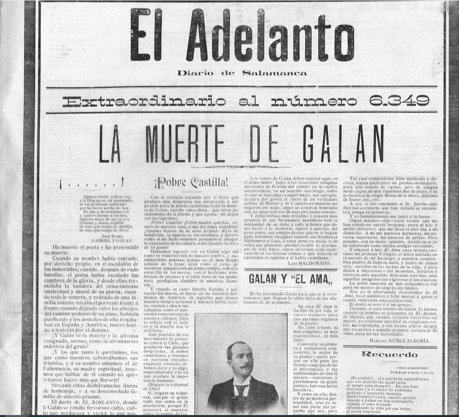 'La muerte de Galán'. El Adelanto de Salamanca