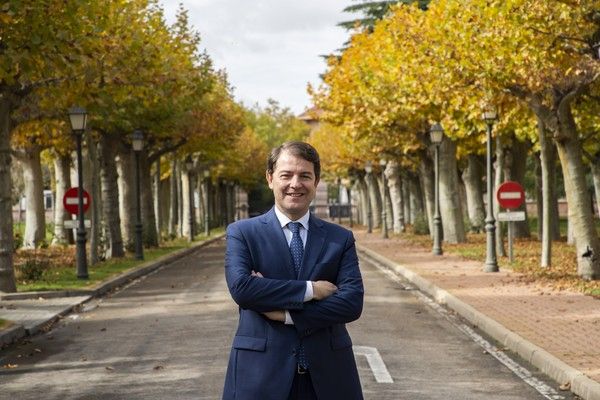 Alfonso Fernández Mañueco, presidente de la Junta de Castilla y León en su sede en Valladolid. ICAL