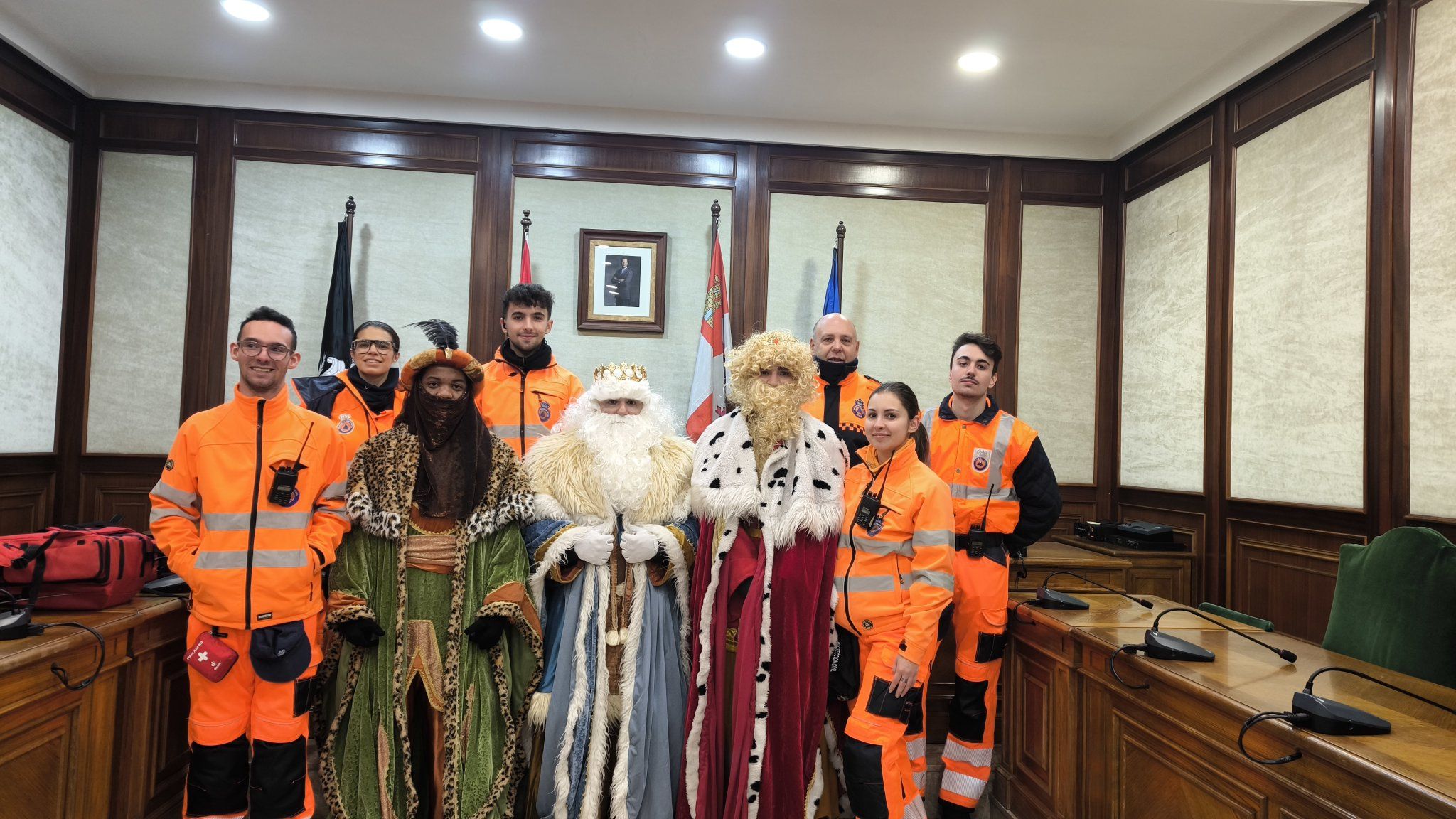 Protección Civil con los Reyes Magos en Béjar