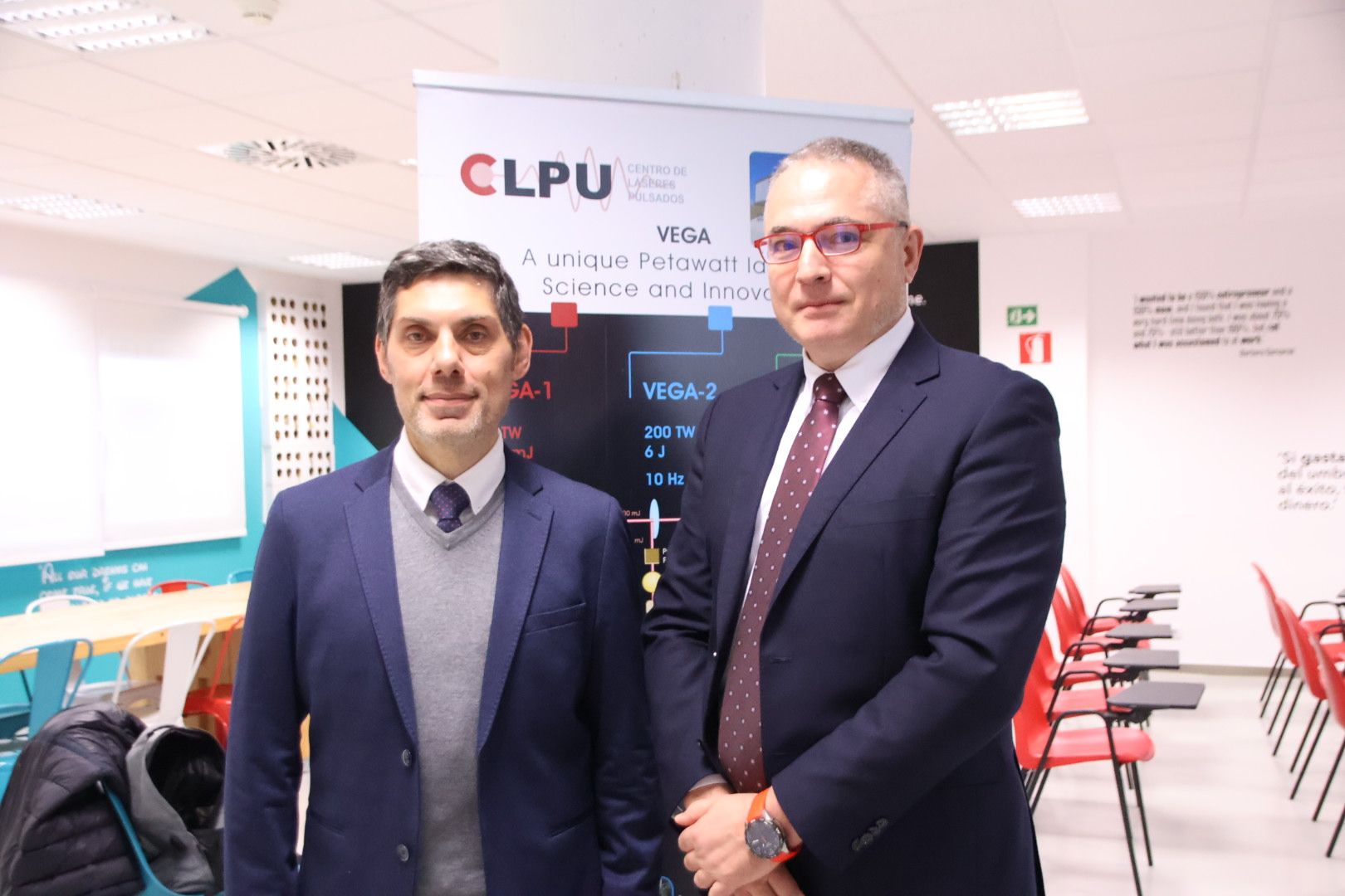 El director de la Agencia Espacial Española visita el CLPU 