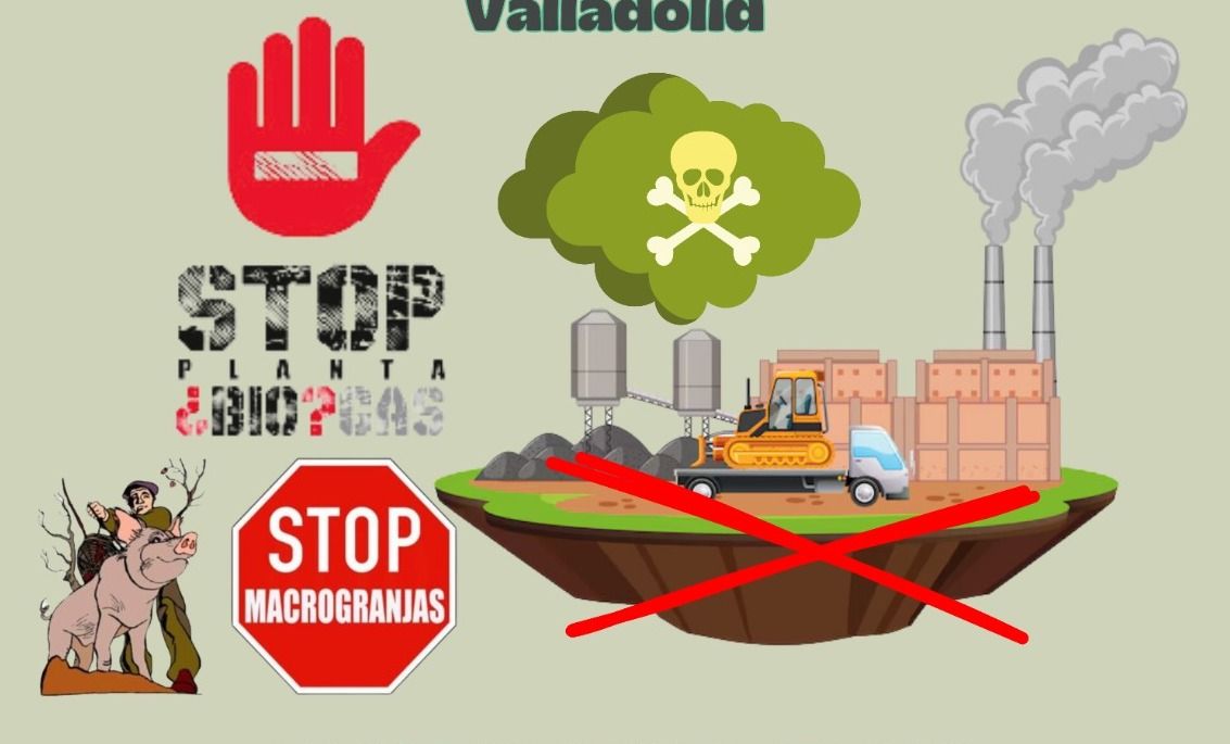 Concentración ante la Consejería de Medio Ambiente de los vecinos del alfoz de Salamanca y Babilafuente para pedir el cese de las macrogranjas