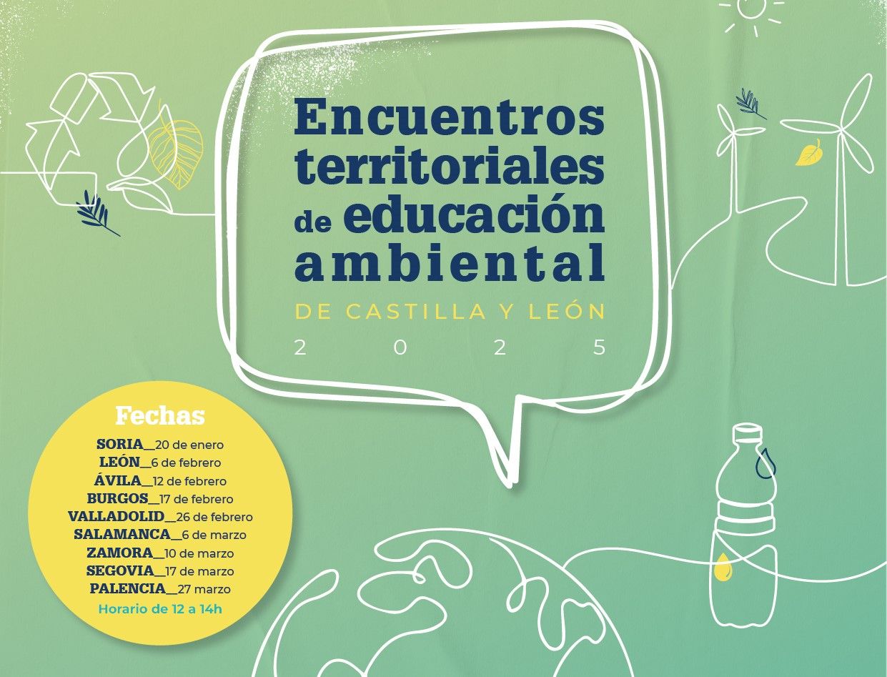 Cartel encuentros territoriales de educación ambiental