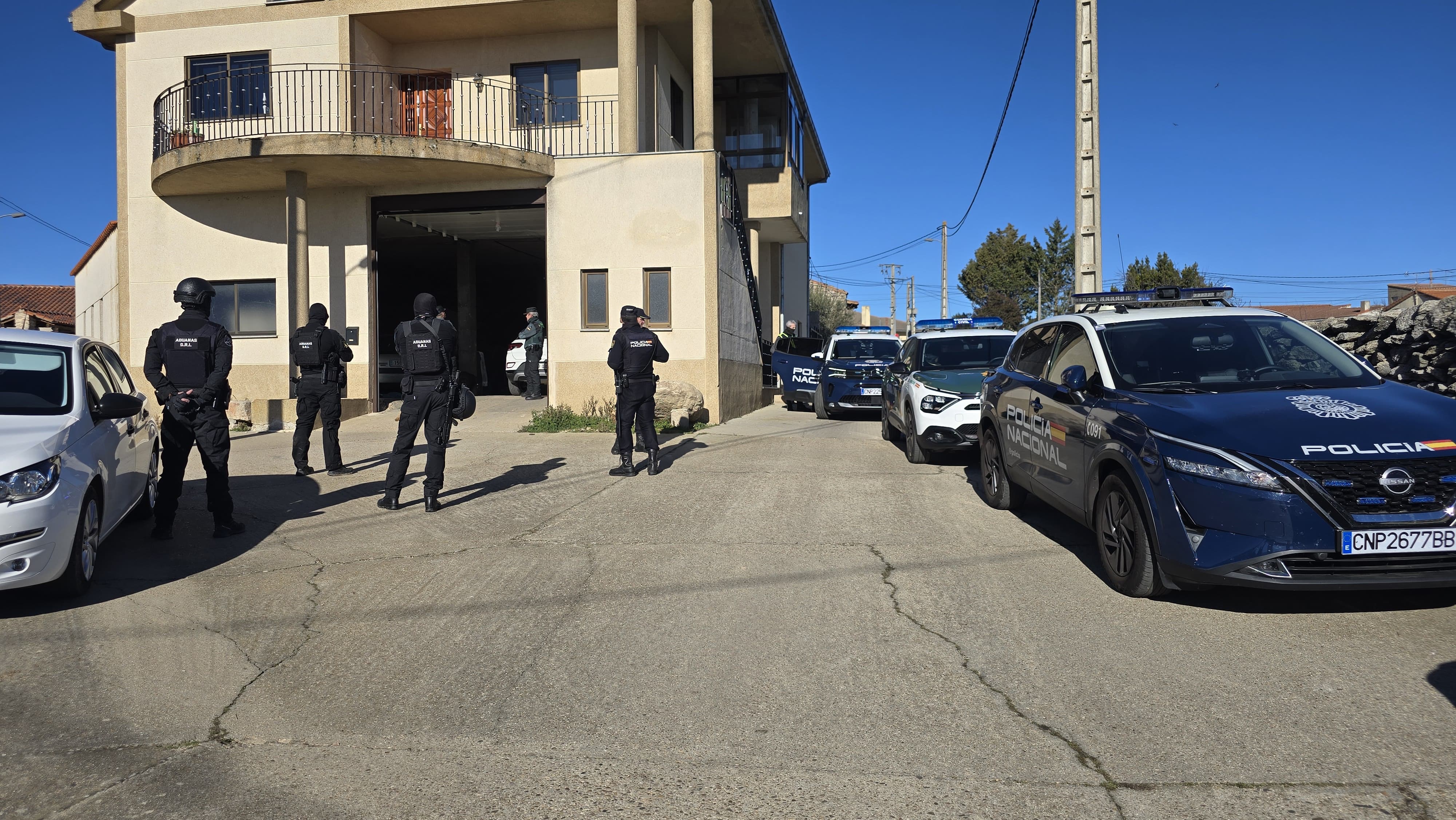 Operación conjunta de la Guardia Civil, Policía Nacional y Aduanas en la provincia de Salamanca y Zamora