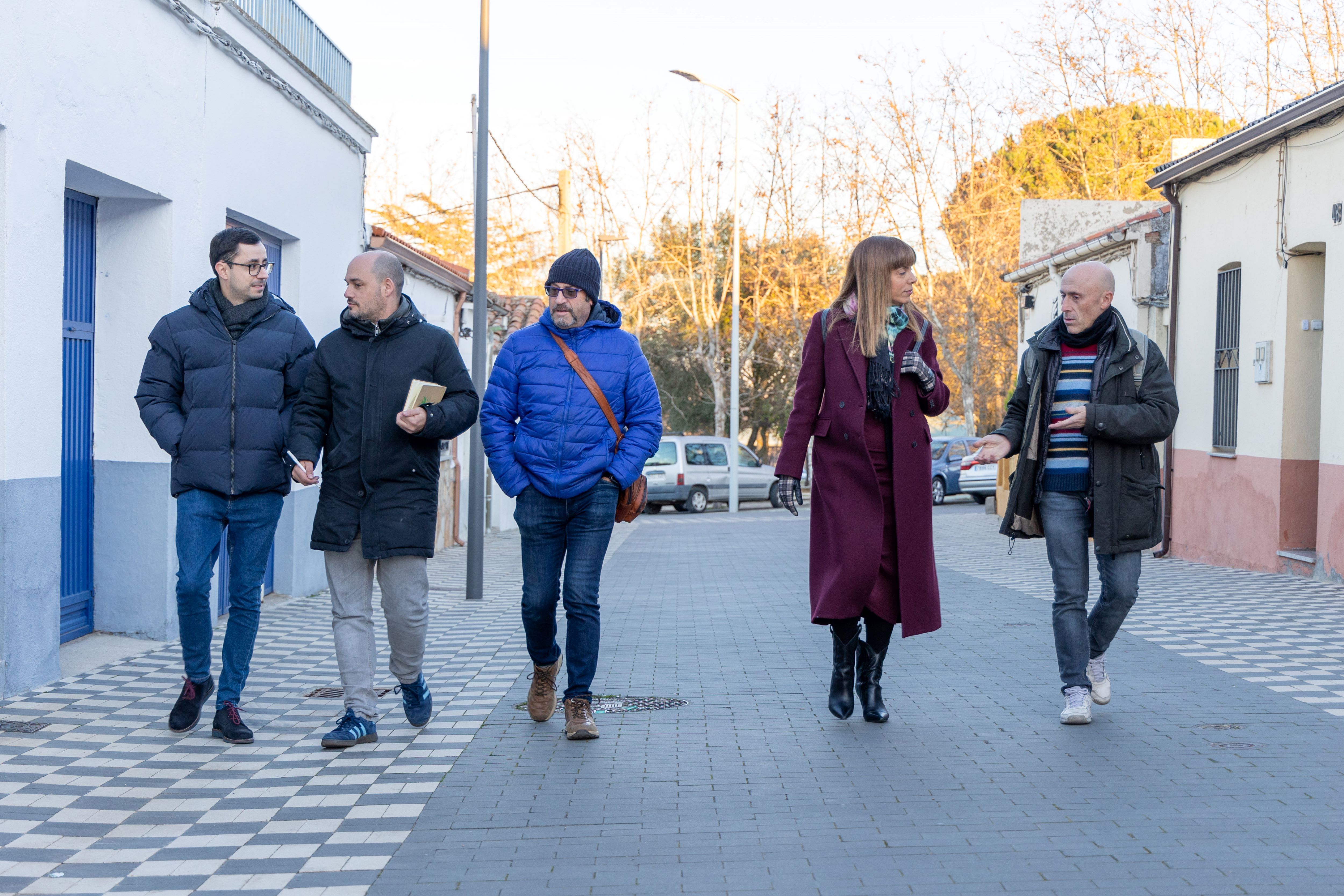 Visita de los concejales socialistas a Tejares