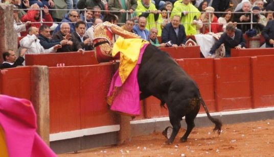  Cogida a Miguel Ángel Perera 