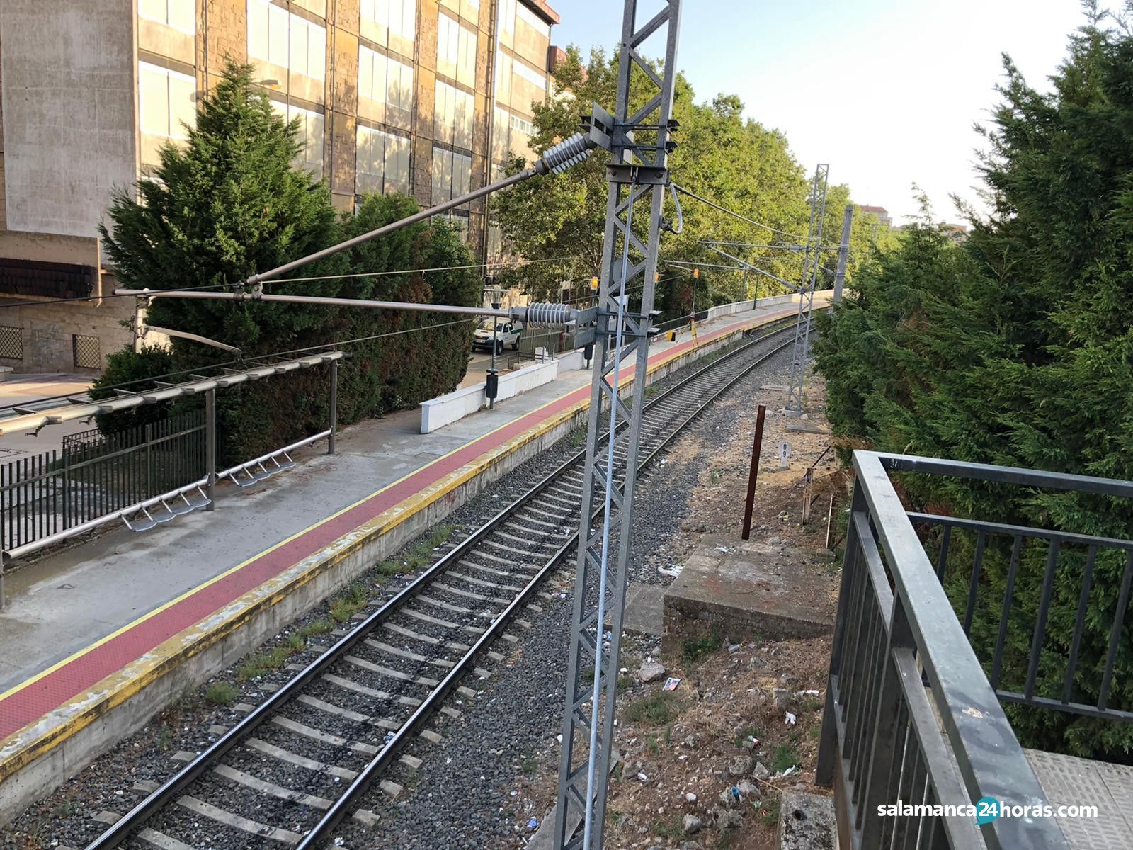 Archivo: Obras Apeadero Alamedilla corte tren Adif Renfe 