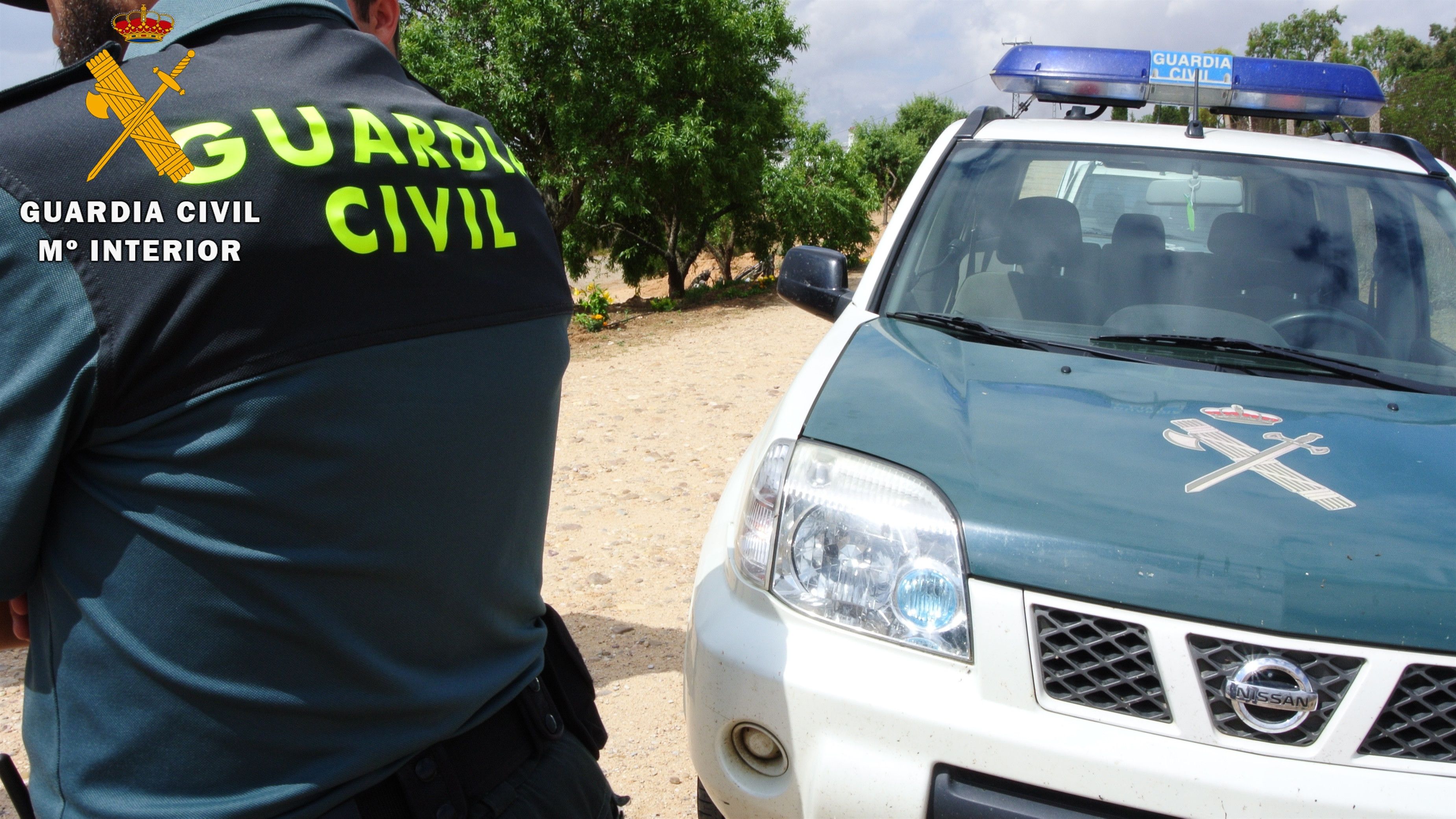  Coche patrulla de la Guardia Civil. Foto de archivo 