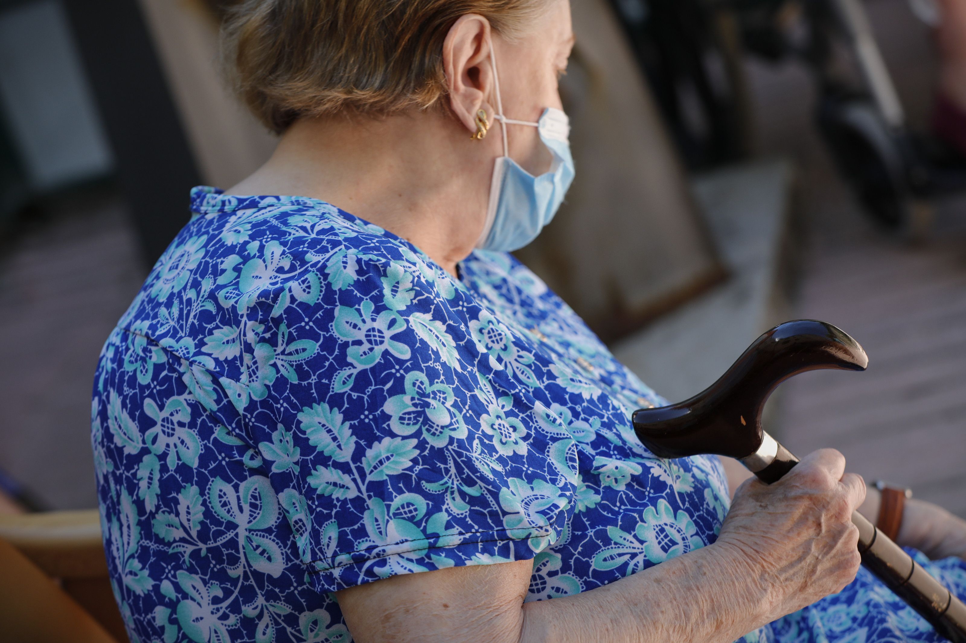  Una usuaria de una residencia de la tercera edad 