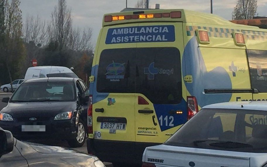  Accidente en la glorieta de la Charrería. Foto de archivo