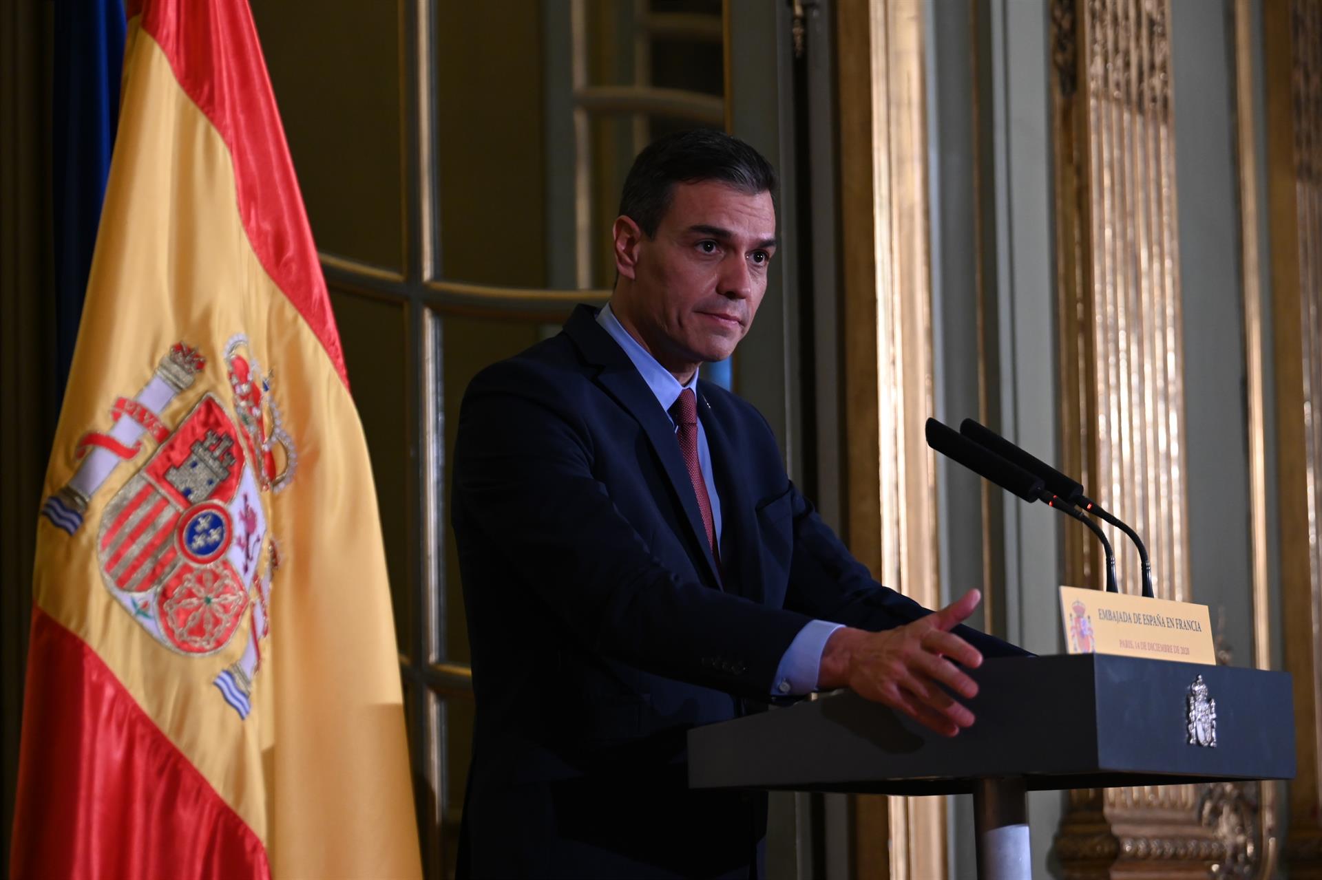 El presidente del Gobierno, Pedro Sánchez