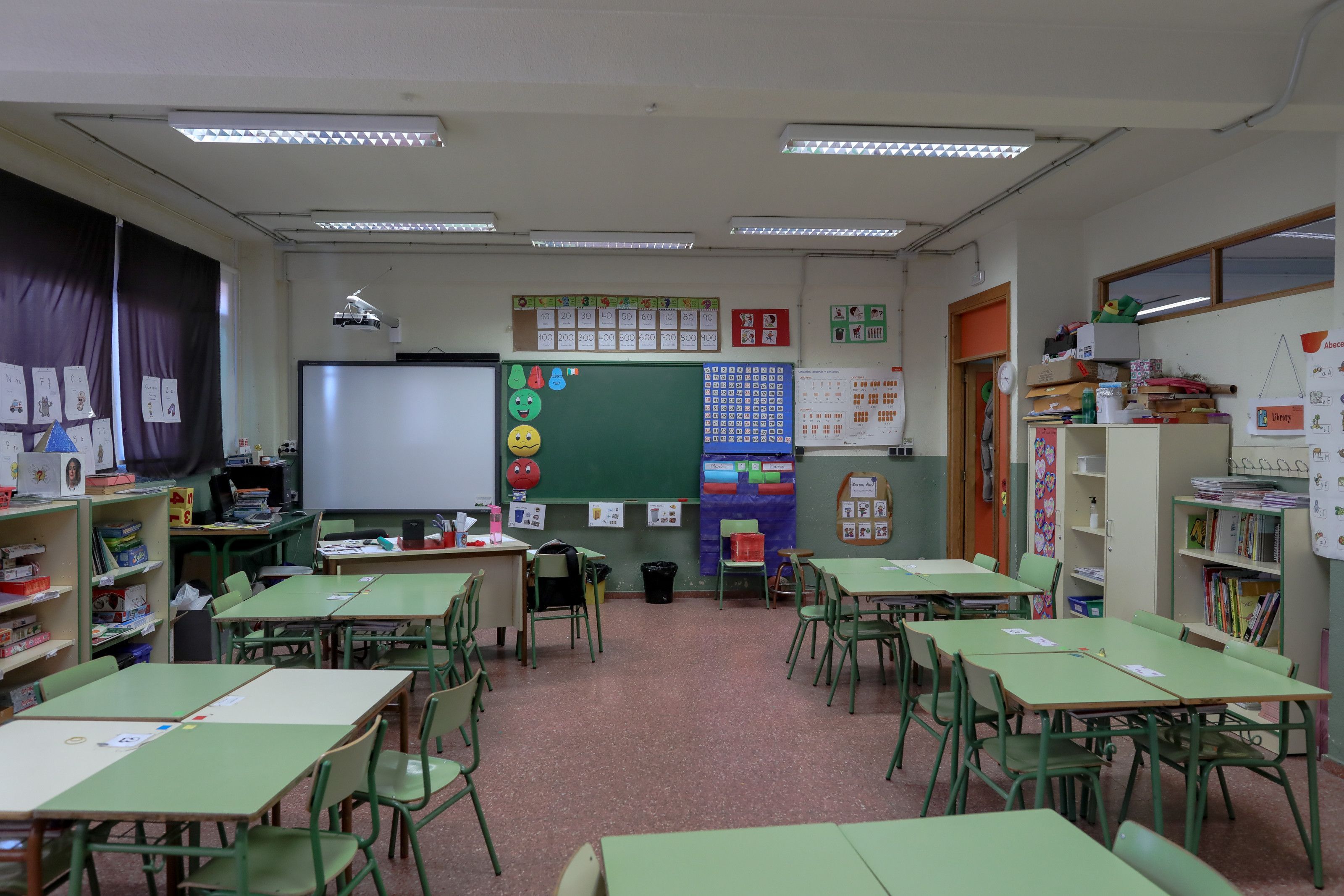 El aula de un colegio