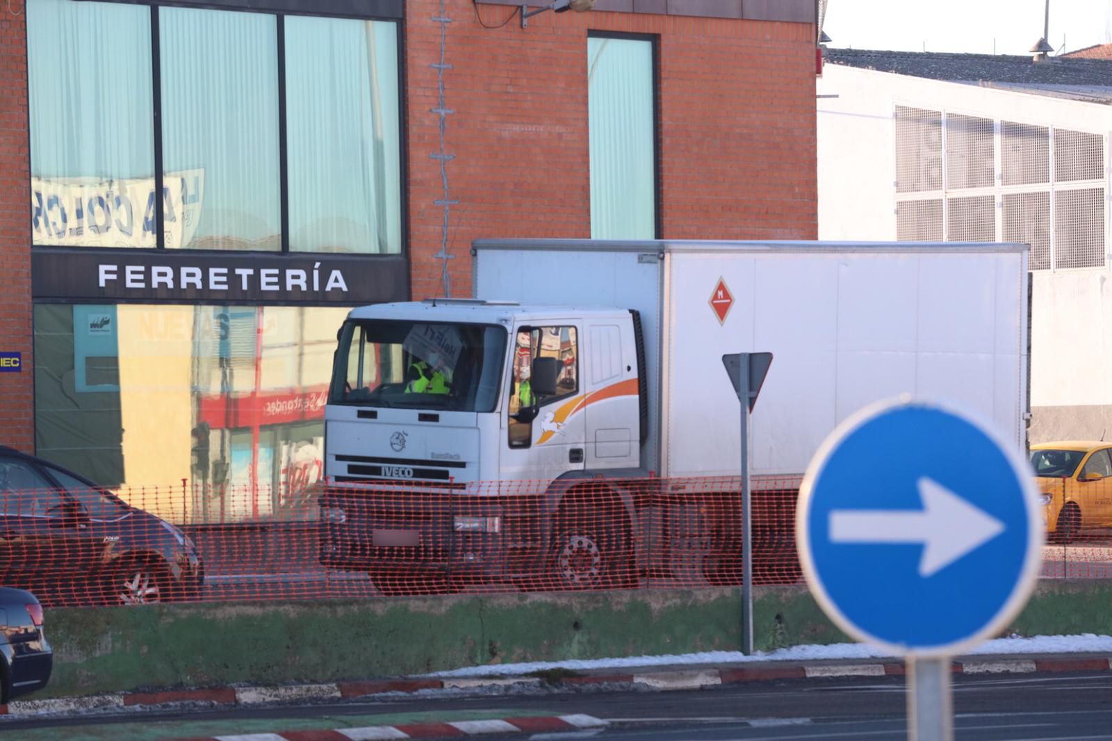 El camión de la DGT, en Salamanca.