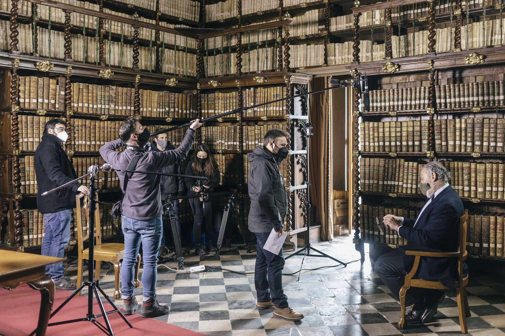 Inicio de la grabación del documental. Foto: El Carrusel