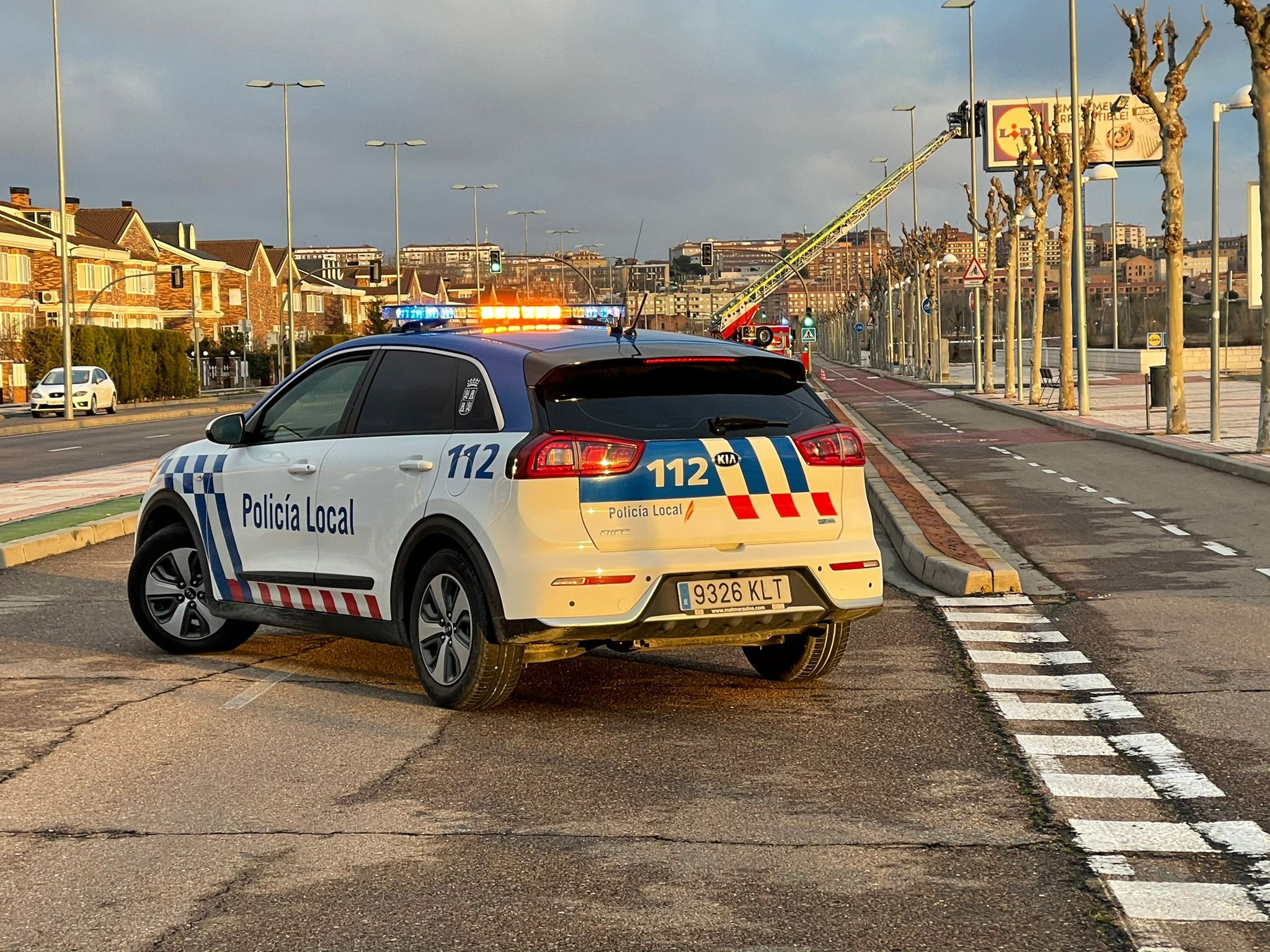 Un vehículo de la Policía Local de Santa Marta