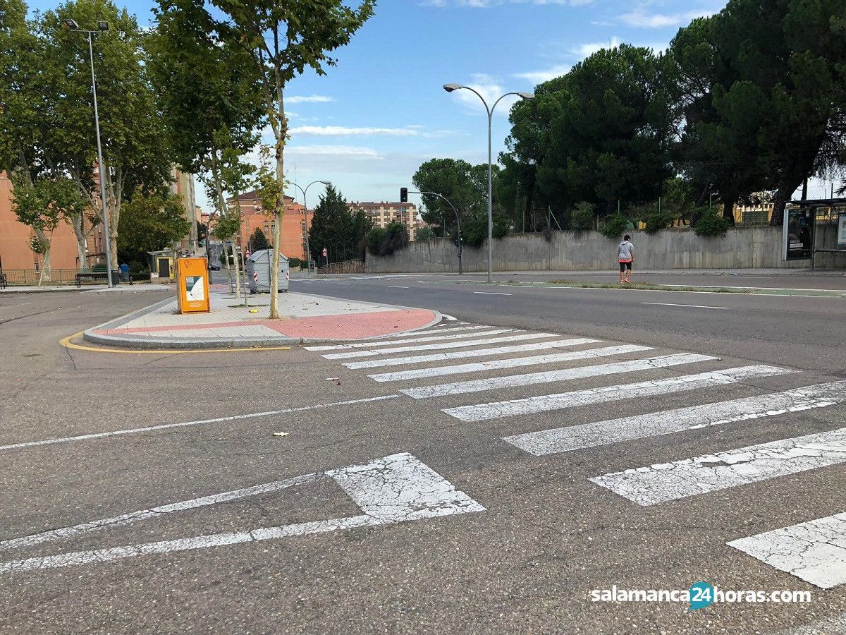 Límite del barrio de San José y el barrio del Tormes de Salamanca